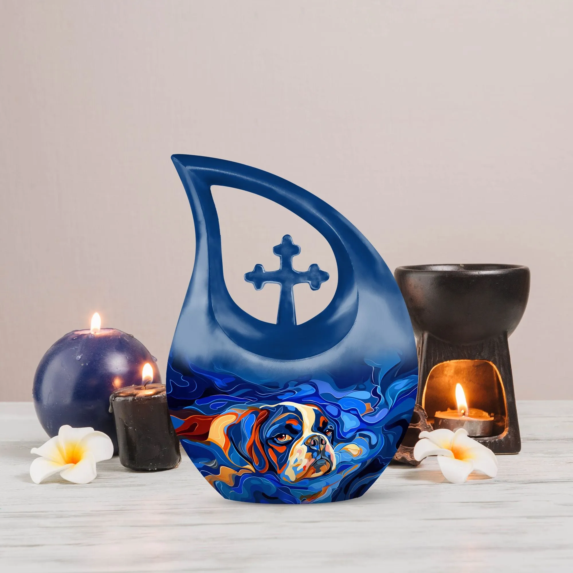 Canine Colorflow Urn : Memorable Large Urn For Treasured Adults
