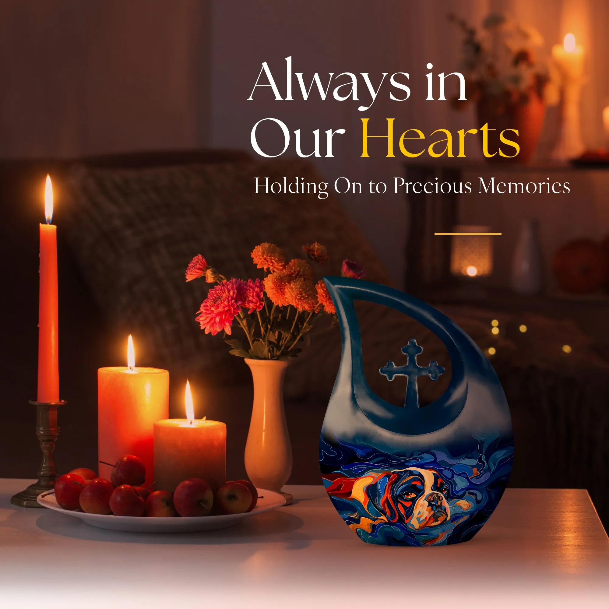 Canine Colorflow Urn : Memorable Large Urn For Treasured Adults