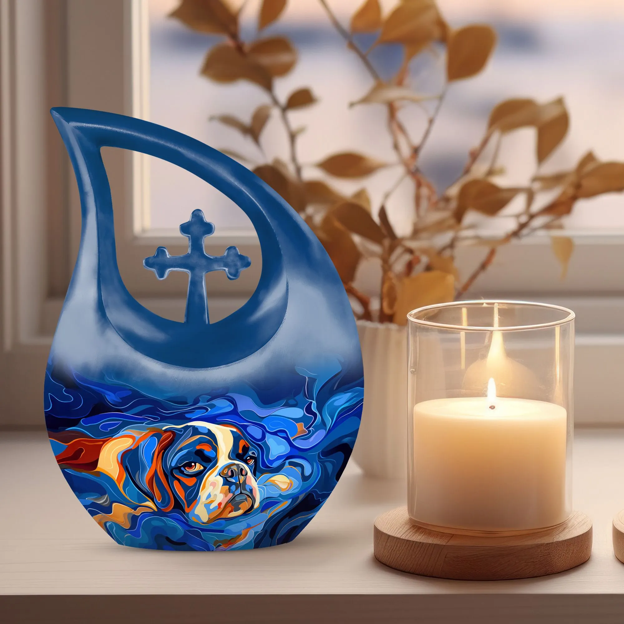 Canine Colorflow Urn : Memorable Large Urn For Treasured Adults