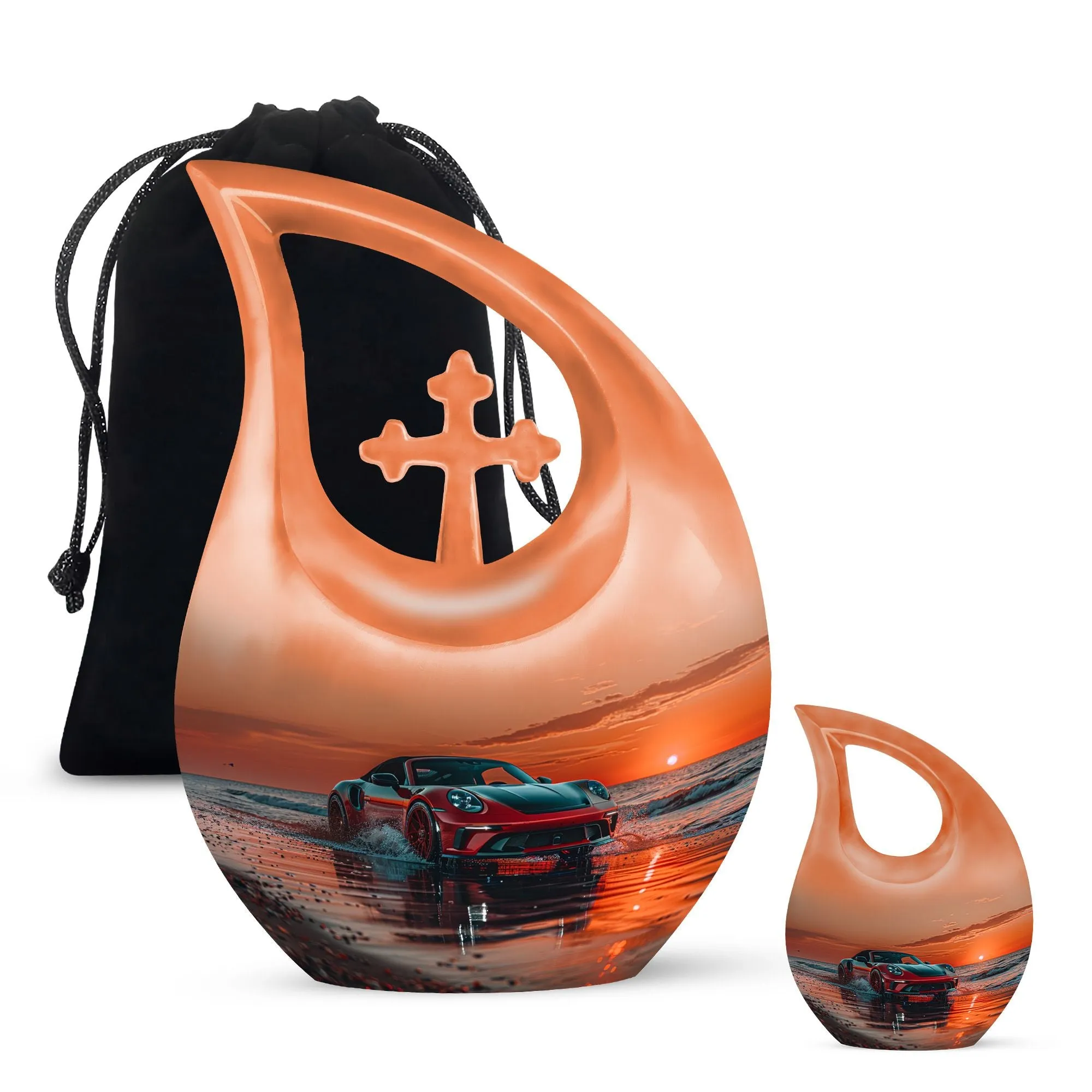 Car Cremation Medium Urns For Human Ashes Memorial & Funeral Urn