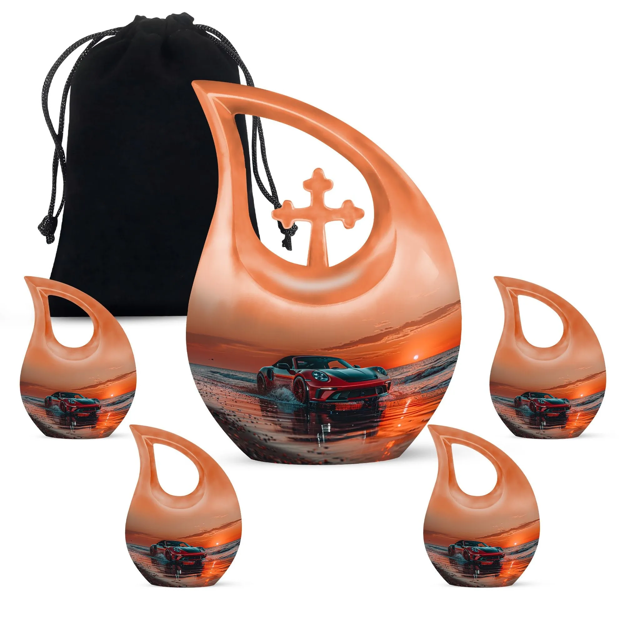 Car Cremation Medium Urns For Human Ashes Memorial & Funeral Urn