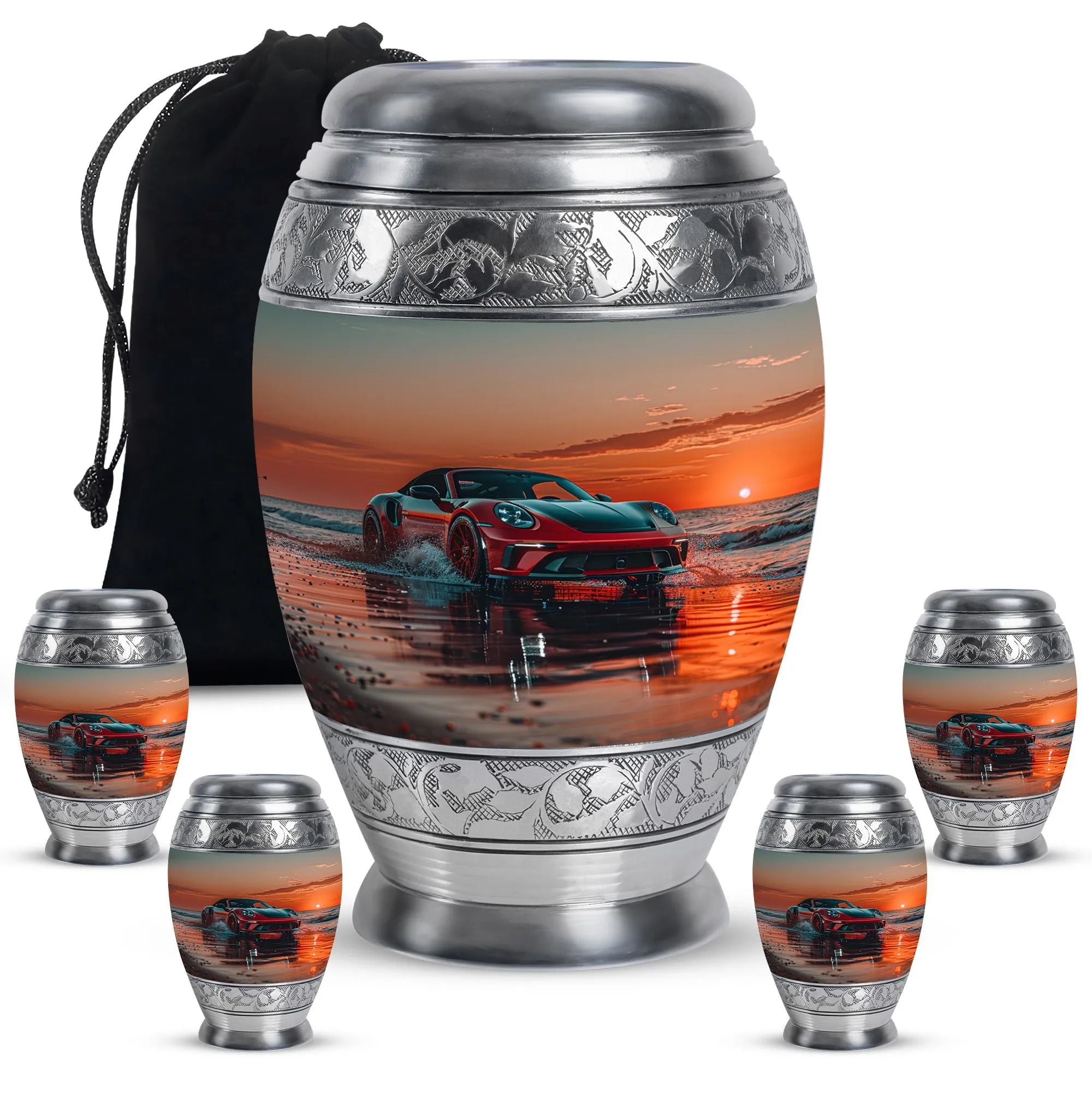 Car Cremation Medium Urns For Human Ashes Memorial & Funeral Urn