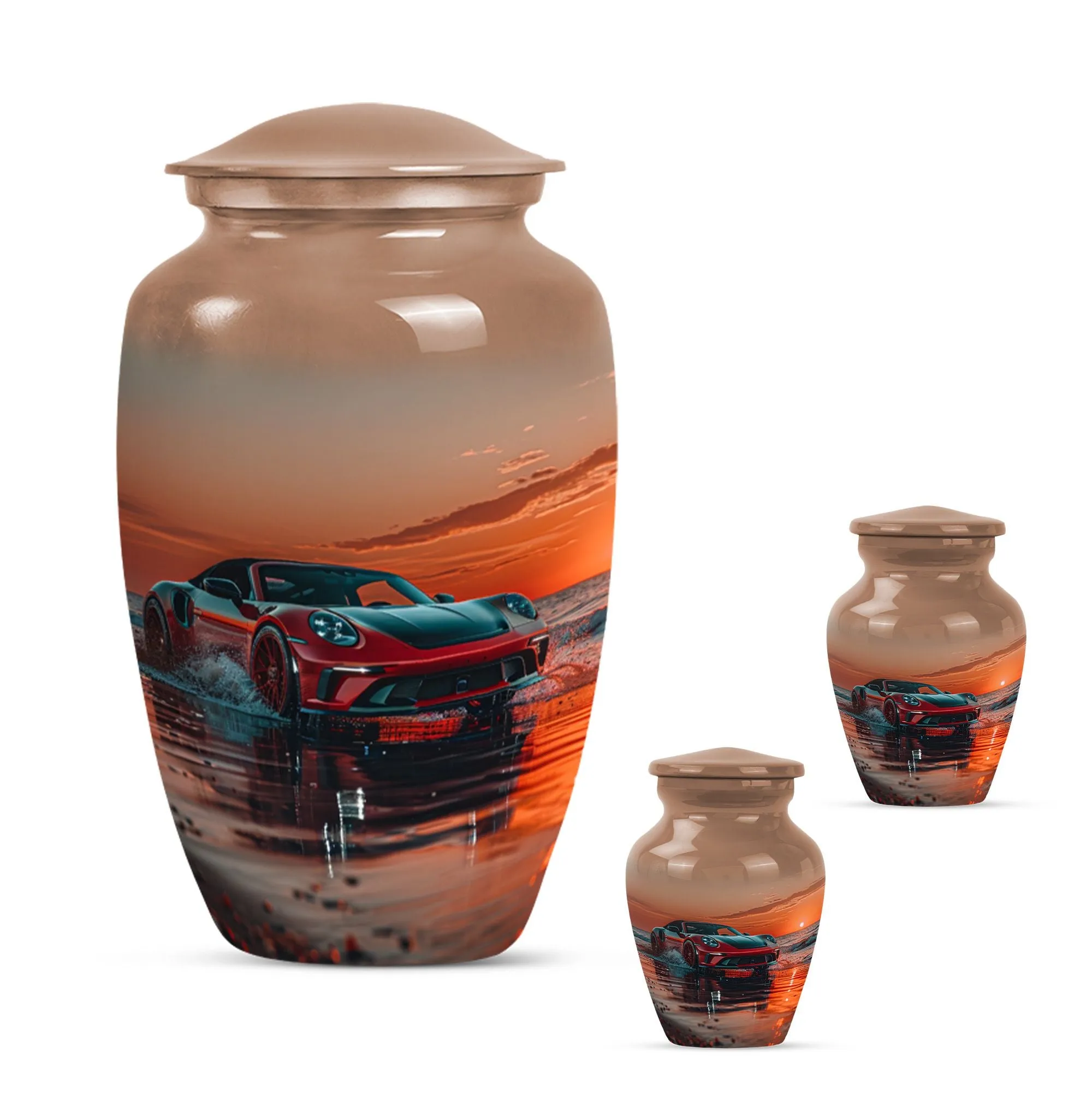 Car Cremation Medium Urns For Human Ashes Memorial & Funeral Urn