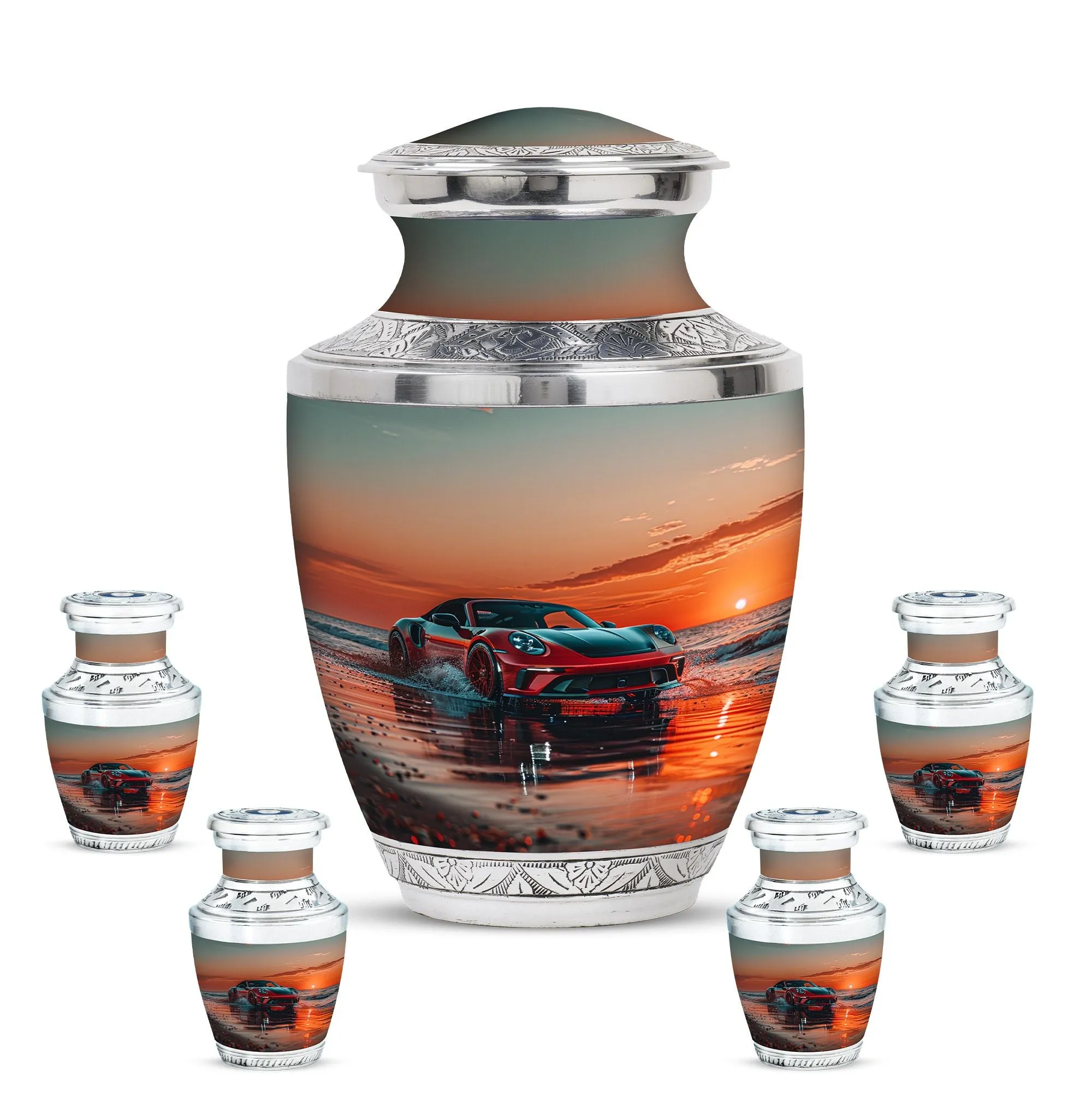 Car Cremation Medium Urns For Human Ashes Memorial & Funeral Urn