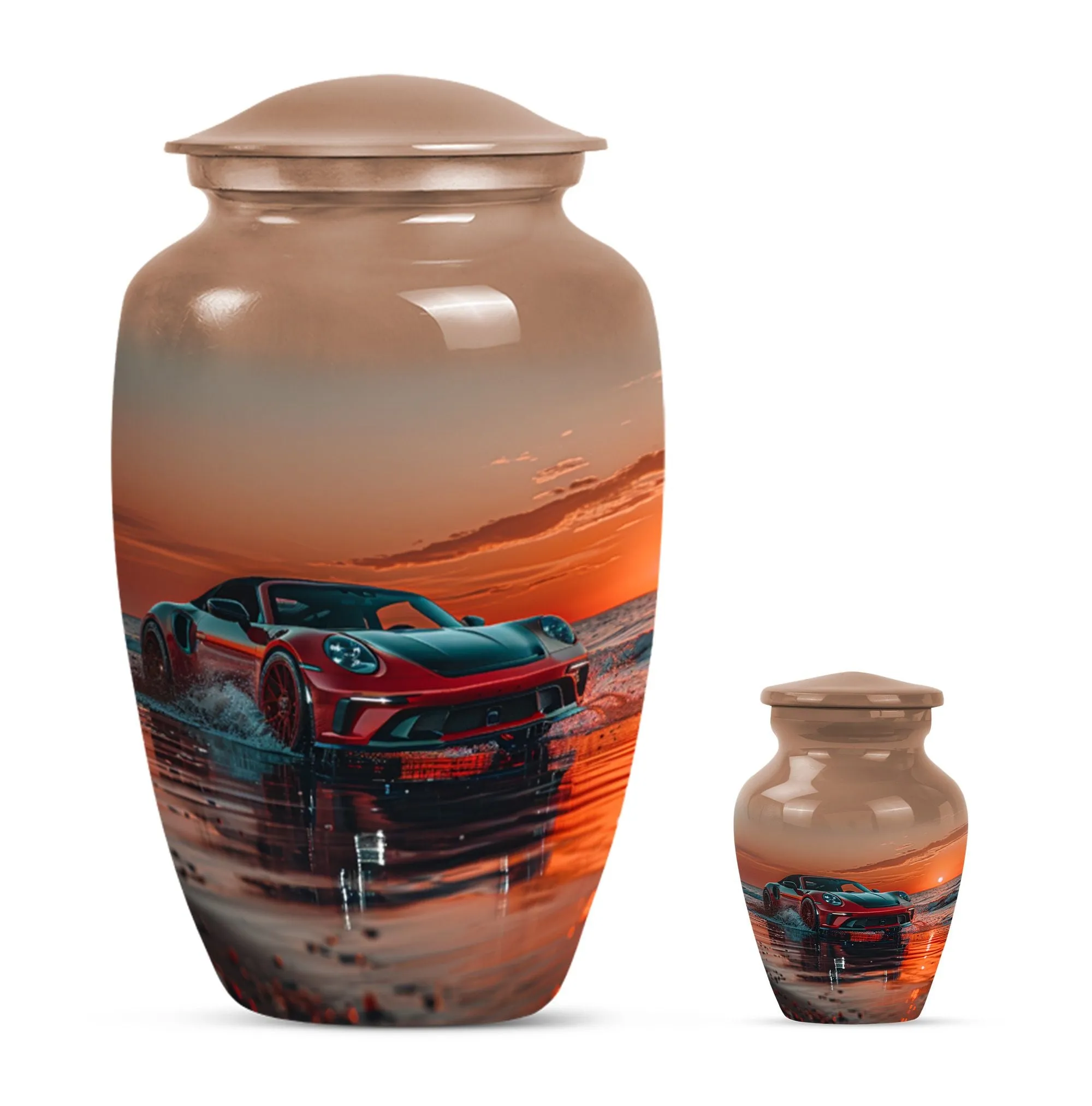 Car Cremation Medium Urns For Human Ashes Memorial & Funeral Urn