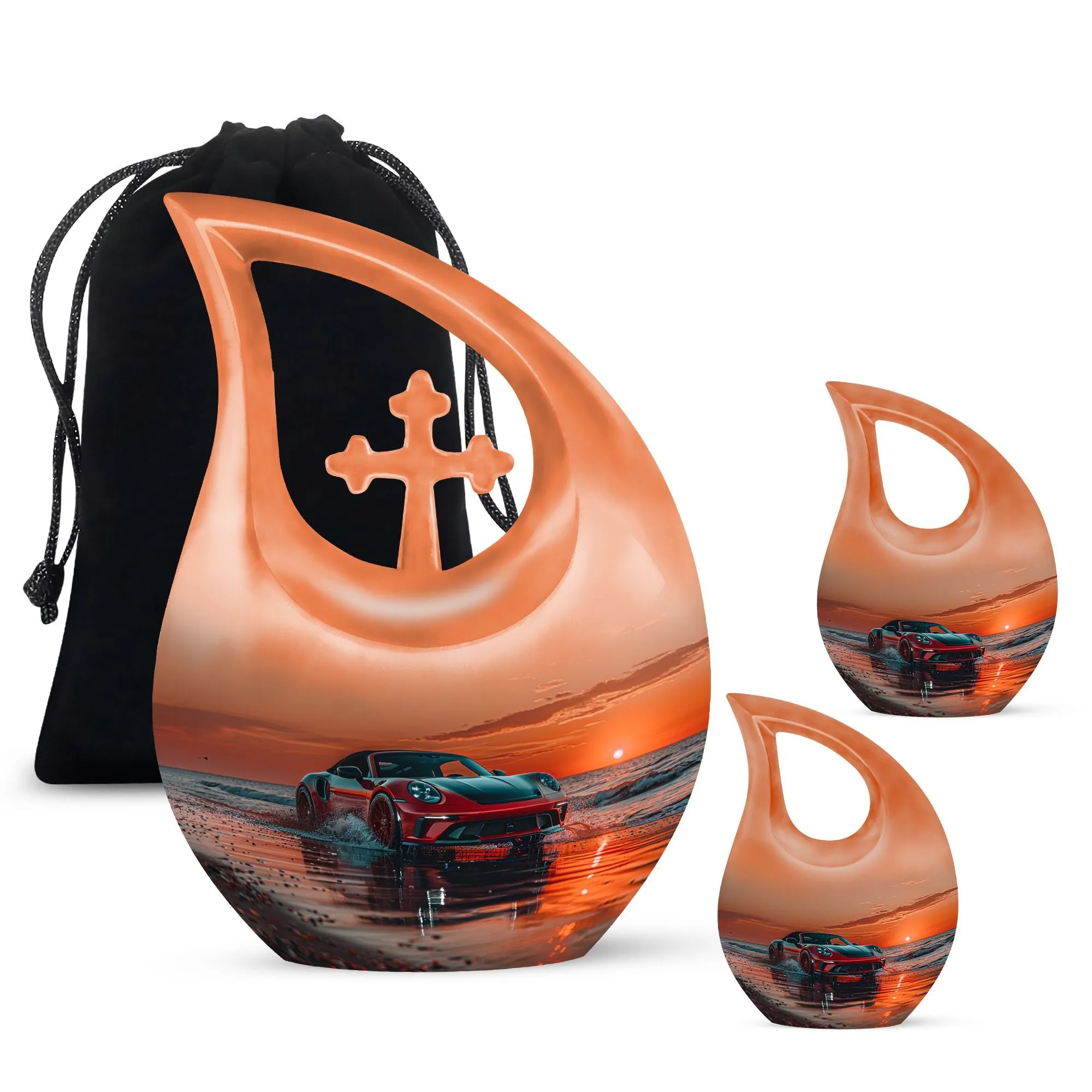 Car Cremation Medium Urns For Human Ashes Memorial & Funeral Urn
