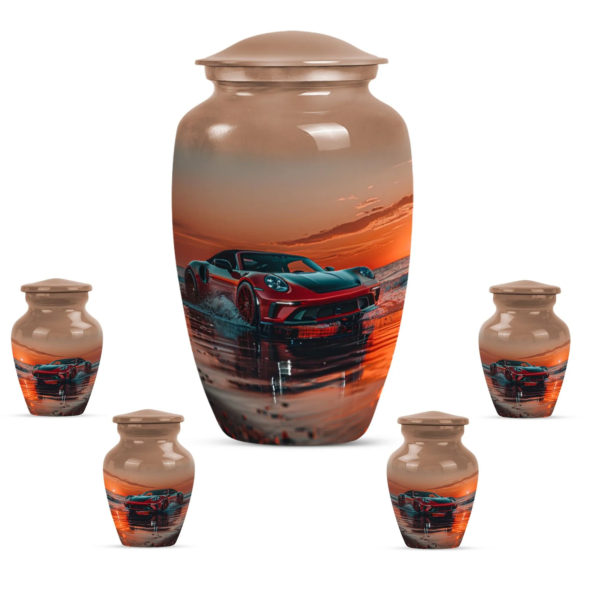 Car Cremation Medium Urns For Human Ashes Memorial & Funeral Urn