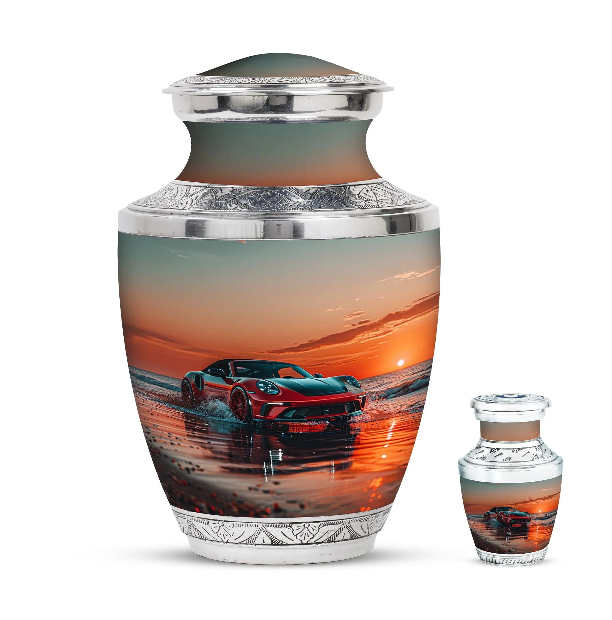 Car Cremation Medium Urns For Human Ashes Memorial & Funeral Urn