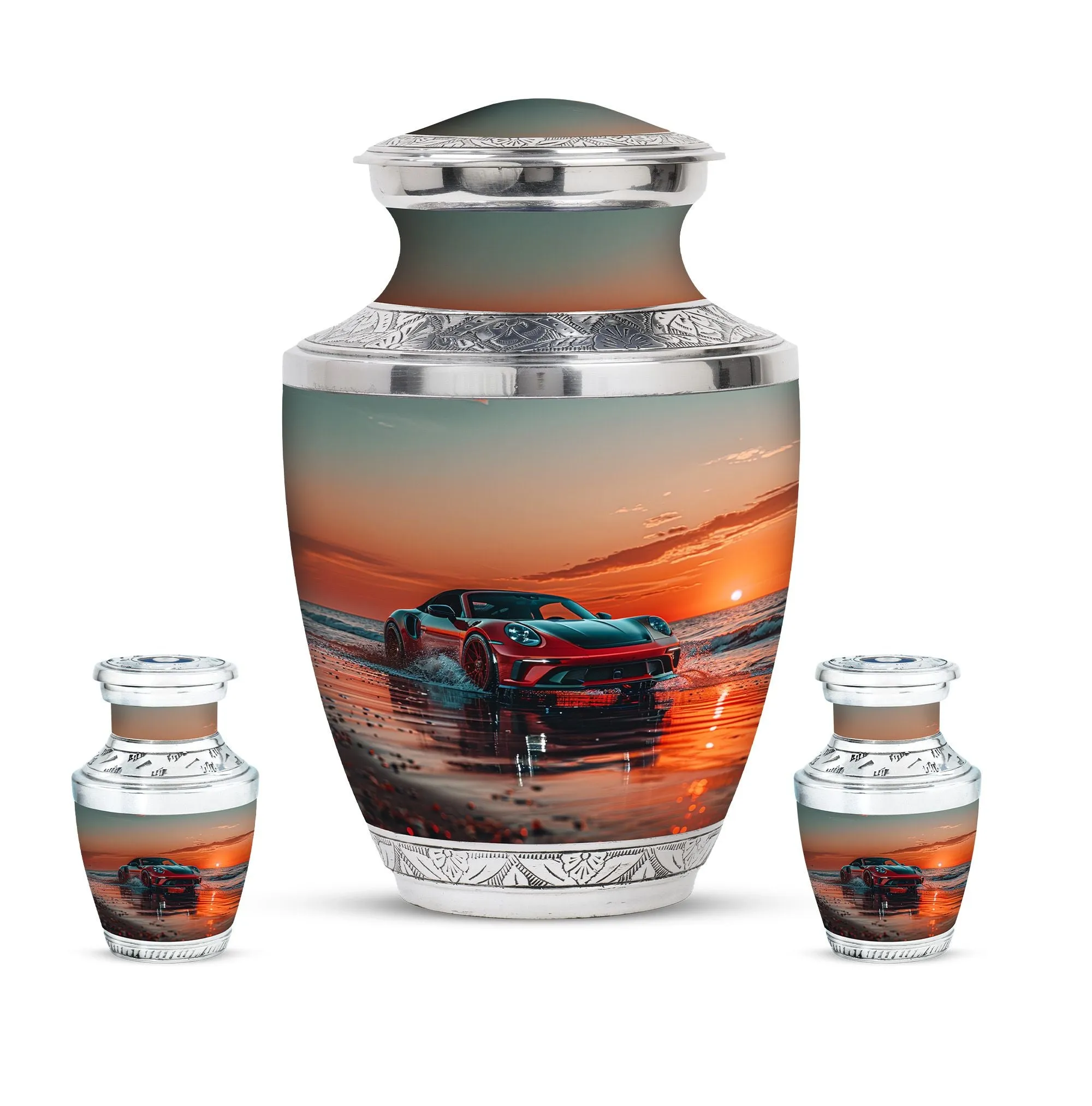 Car Cremation Medium Urns For Human Ashes Memorial & Funeral Urn
