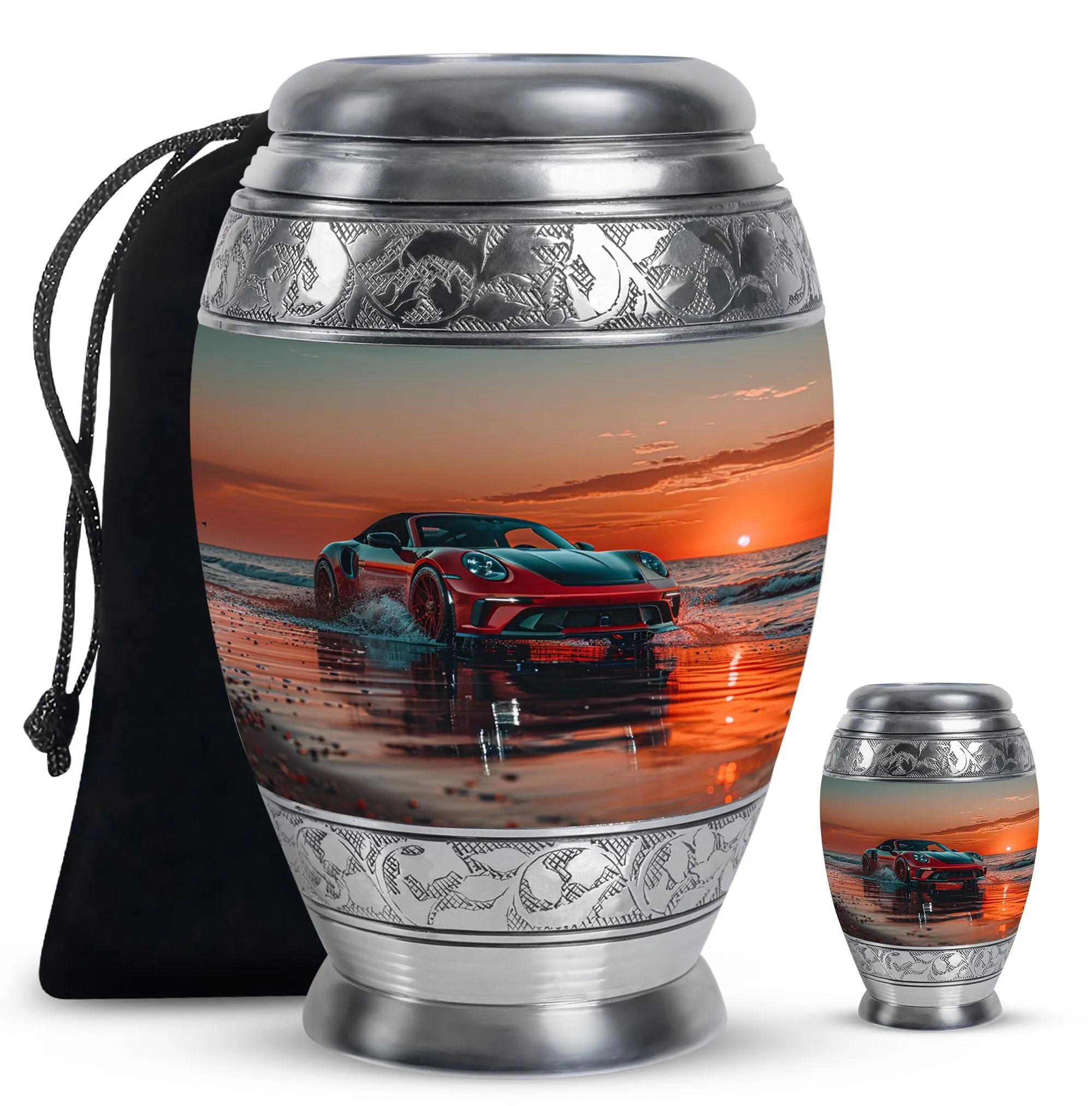 Car Cremation Medium Urns For Human Ashes Memorial & Funeral Urn