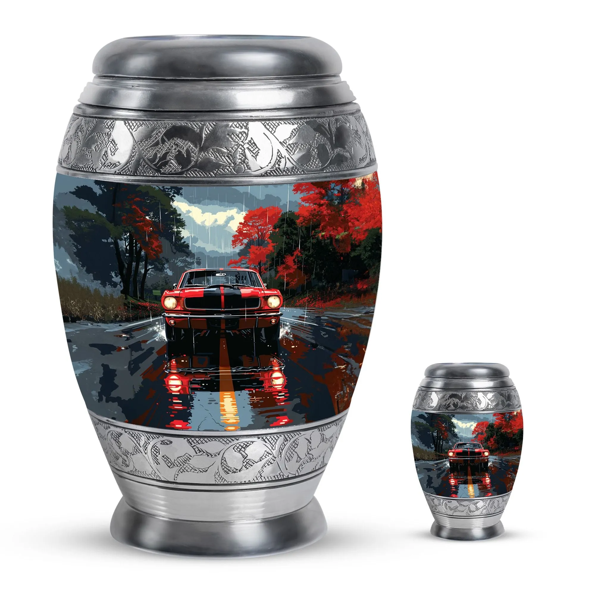 Car Cremation Personalized Urns For Human Ashes Memorial & Funeral Urn