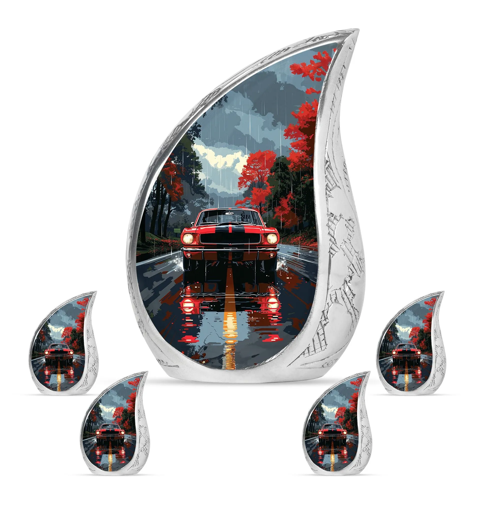 Car Cremation Personalized Urns For Human Ashes Memorial & Funeral Urn