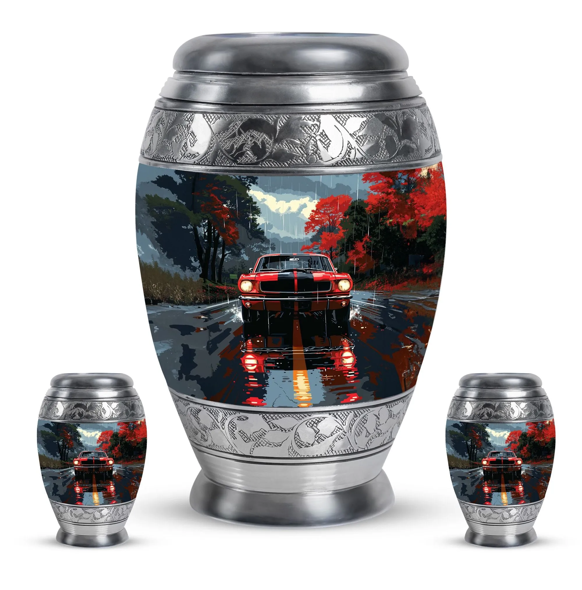 Car Cremation Personalized Urns For Human Ashes Memorial & Funeral Urn