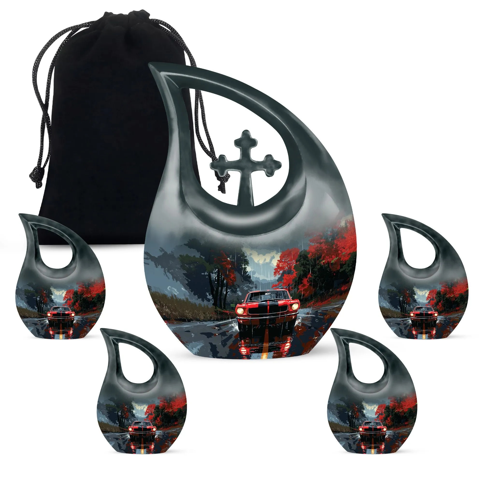 Car Cremation Personalized Urns For Human Ashes Memorial & Funeral Urn