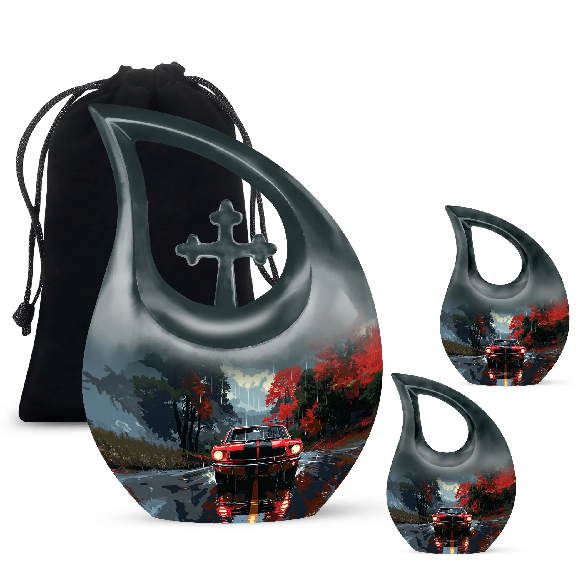 Car Cremation Personalized Urns For Human Ashes Memorial & Funeral Urn