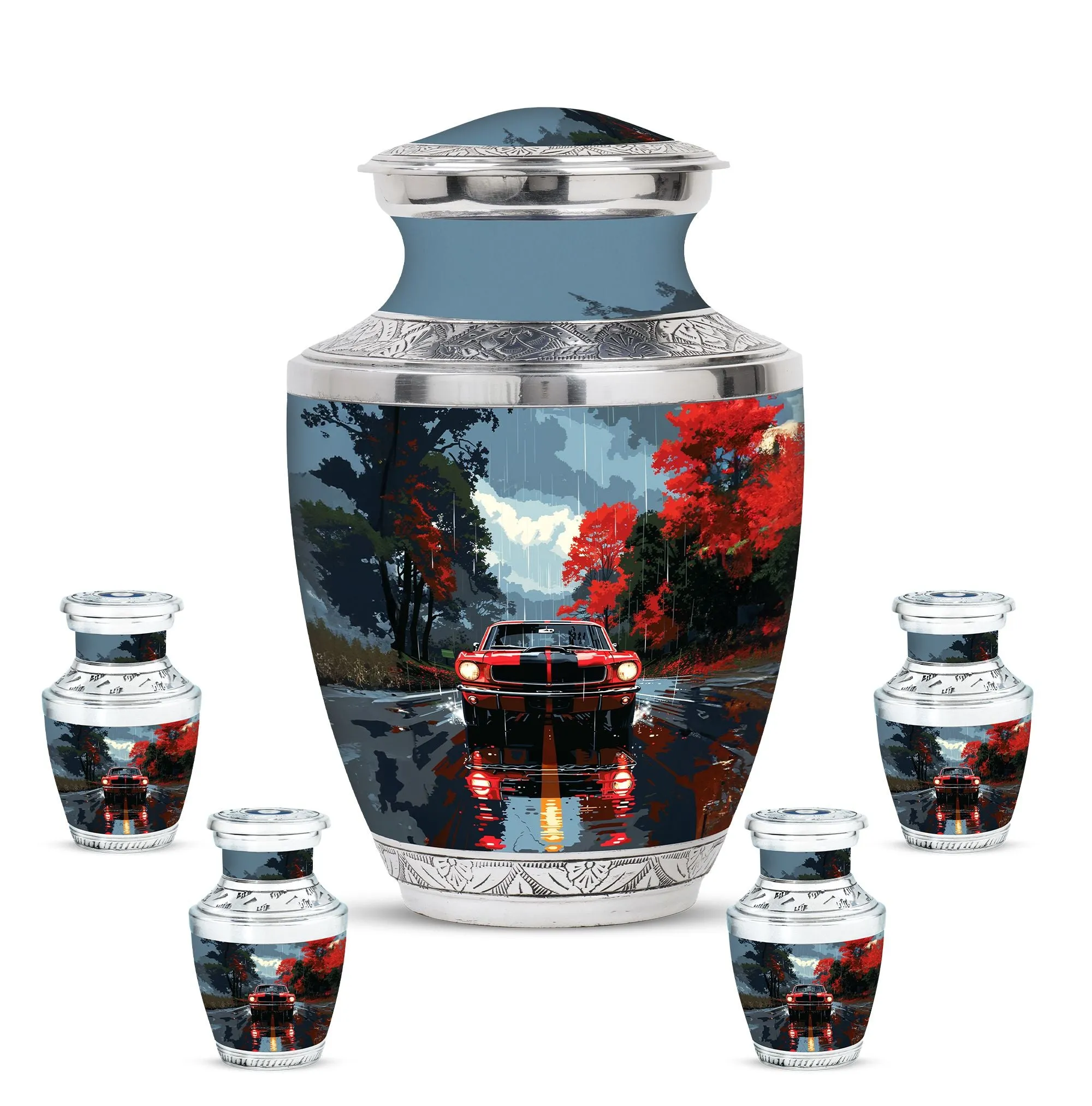 Car Cremation Personalized Urns For Human Ashes Memorial & Funeral Urn