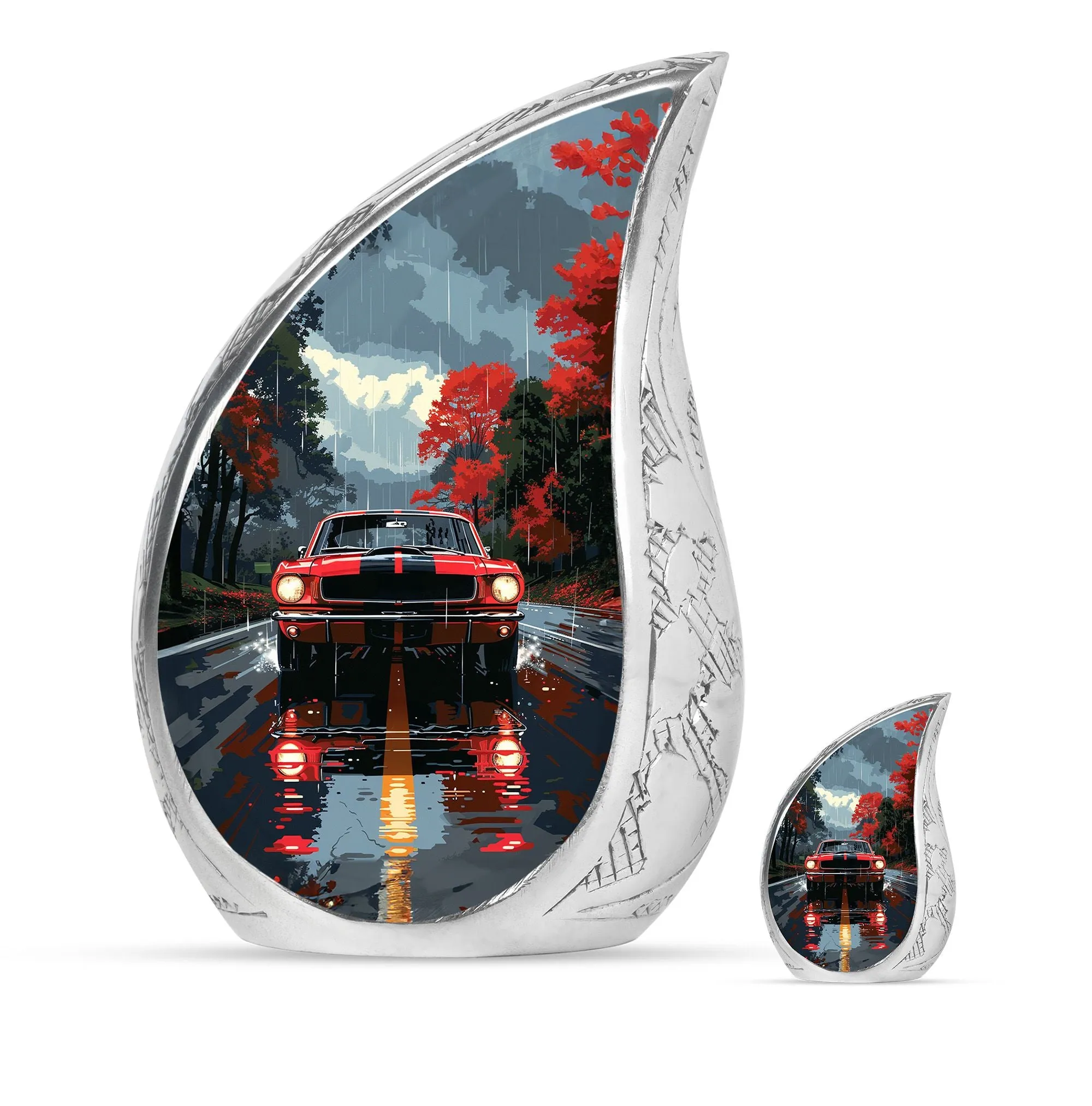 Car Cremation Personalized Urns For Human Ashes Memorial & Funeral Urn