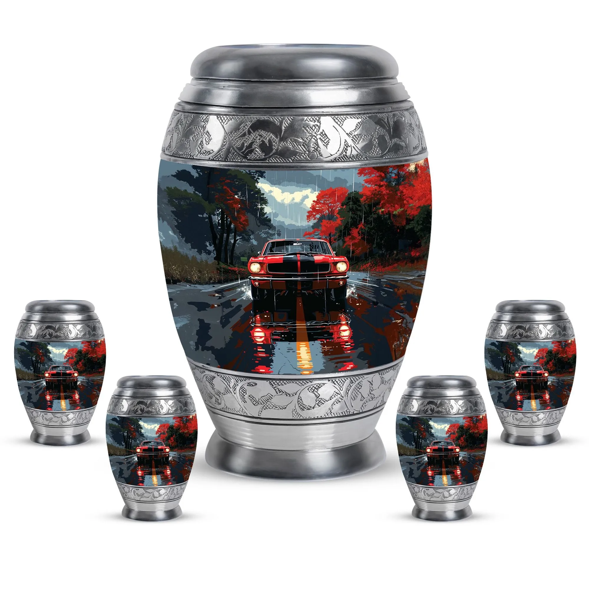 Car Cremation Personalized Urns For Human Ashes Memorial & Funeral Urn