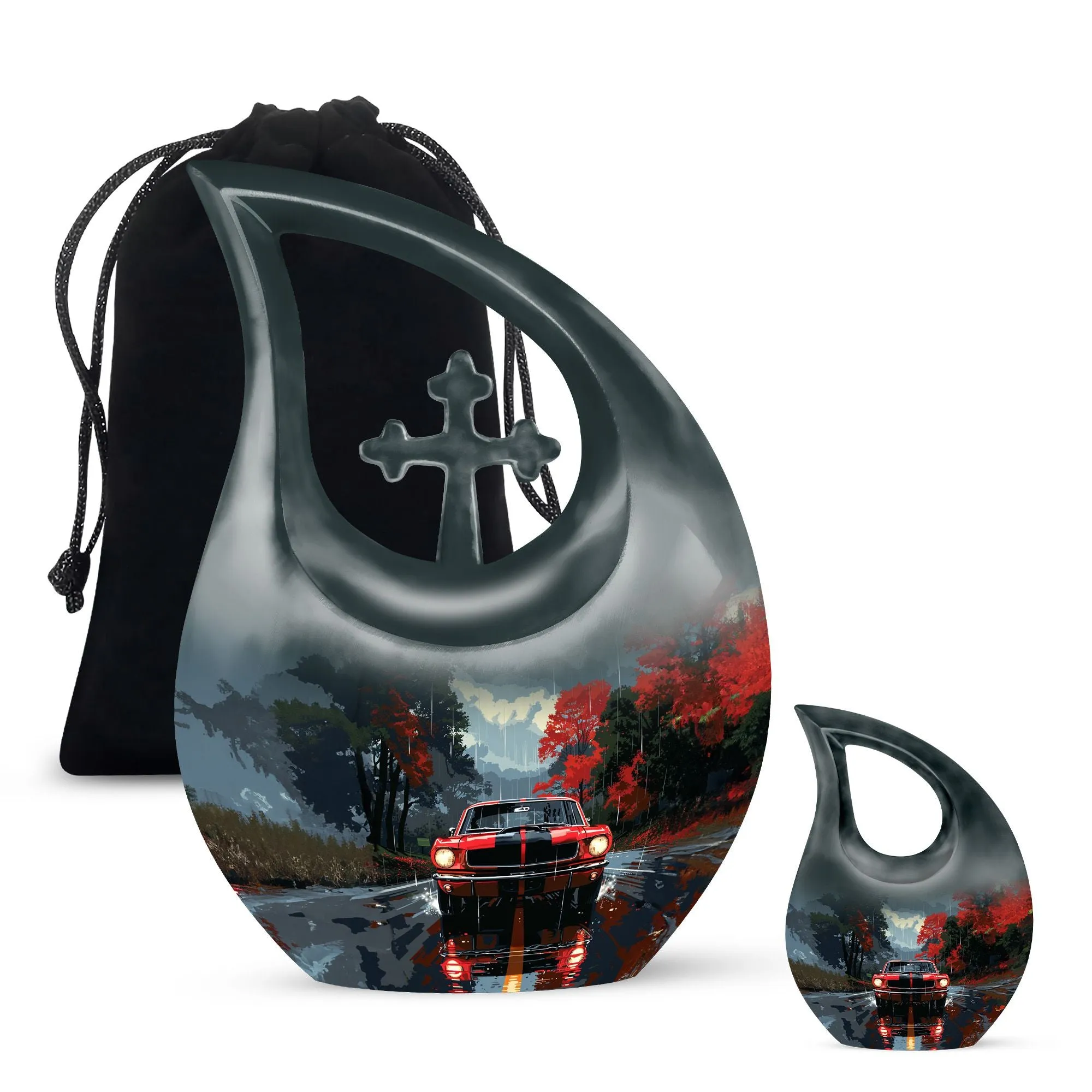 Car Cremation Personalized Urns For Human Ashes Memorial & Funeral Urn