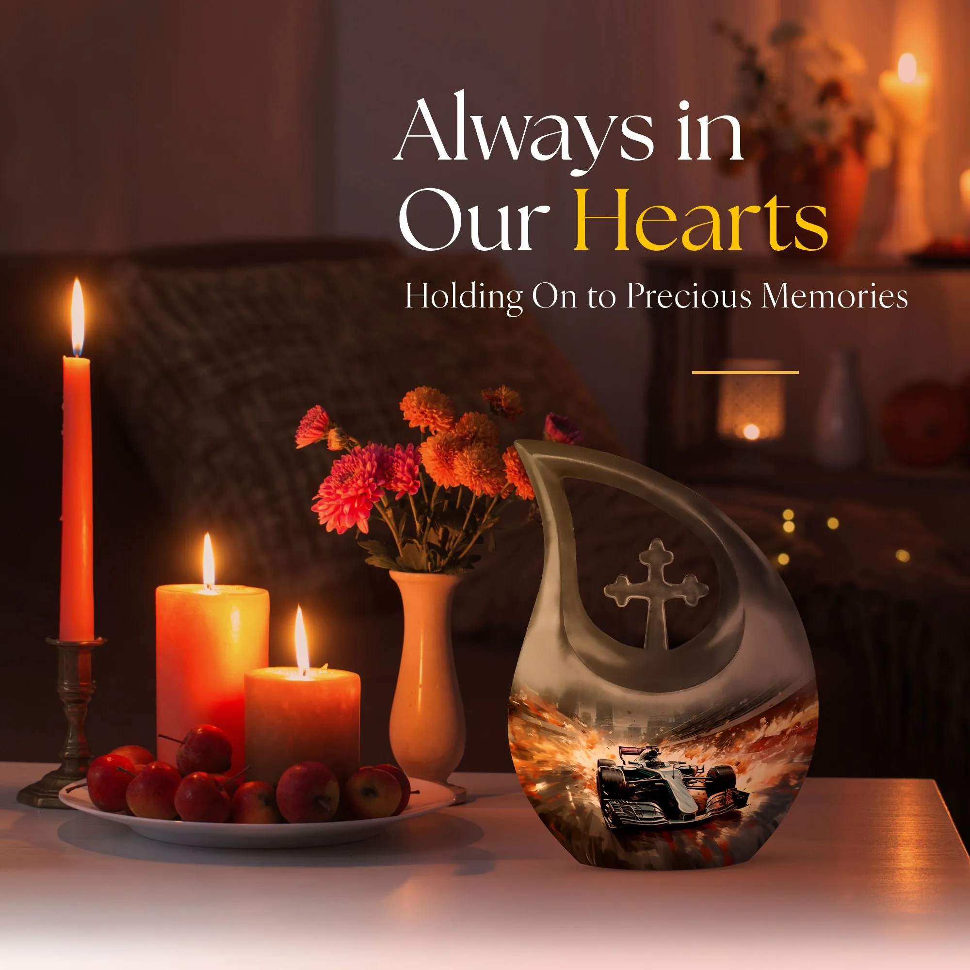 Car Race Commemoration: Companion Memorial Urn