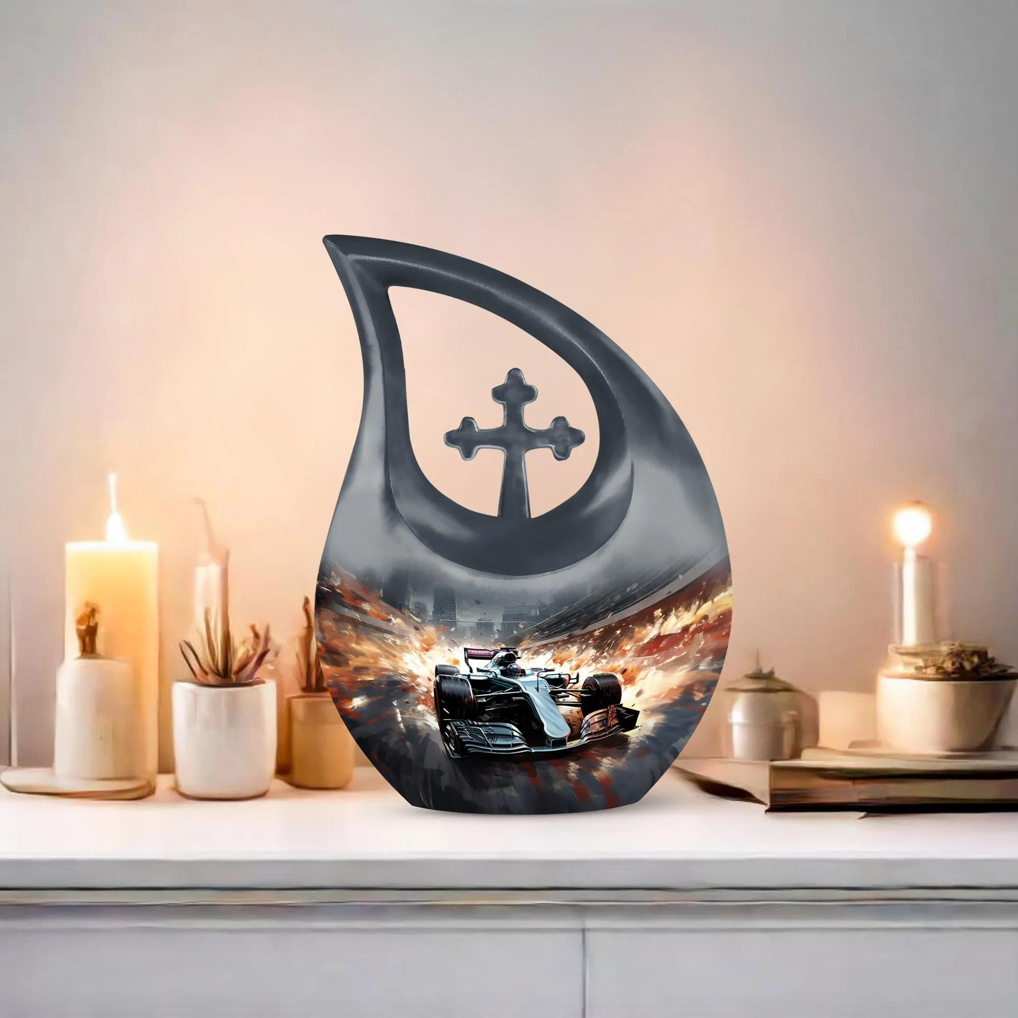 Car Race Commemoration: Companion Memorial Urn