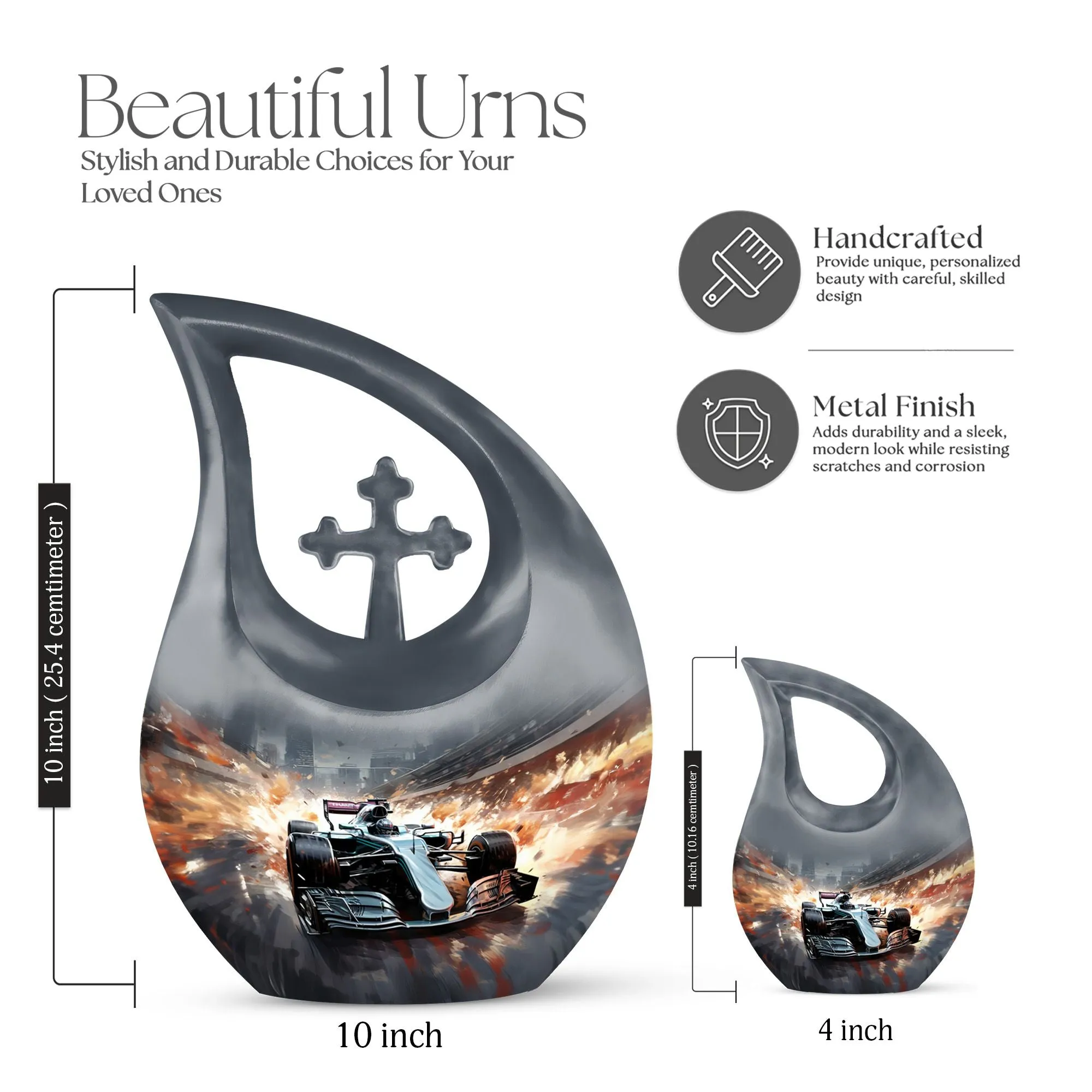 Car Race Commemoration: Companion Memorial Urn
