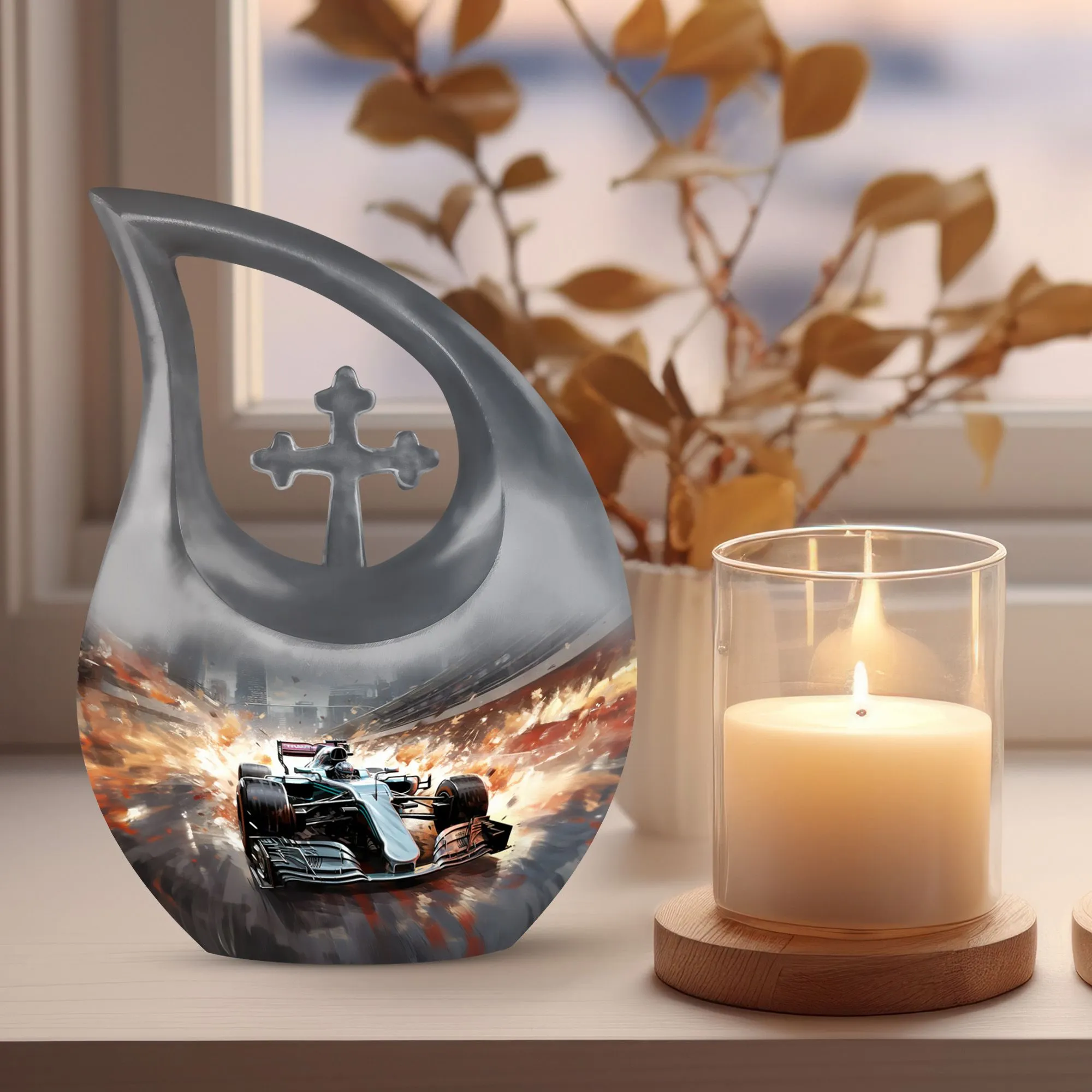 Car Race Commemoration: Companion Memorial Urn