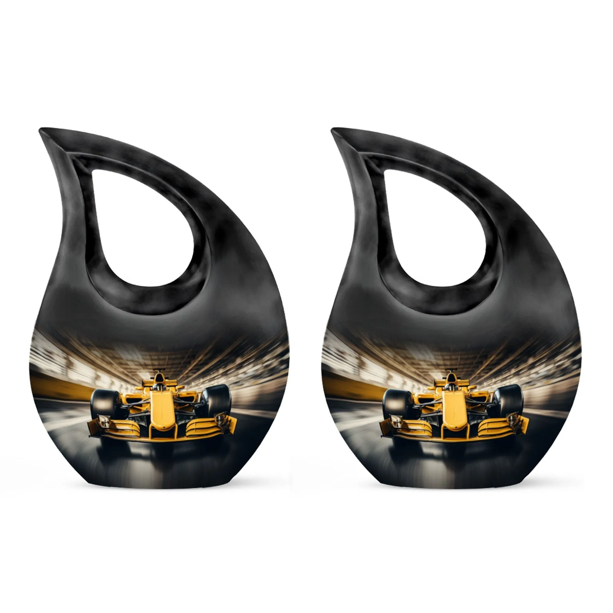 Car Race Memorial Urn For Storing Adult Human Ashes