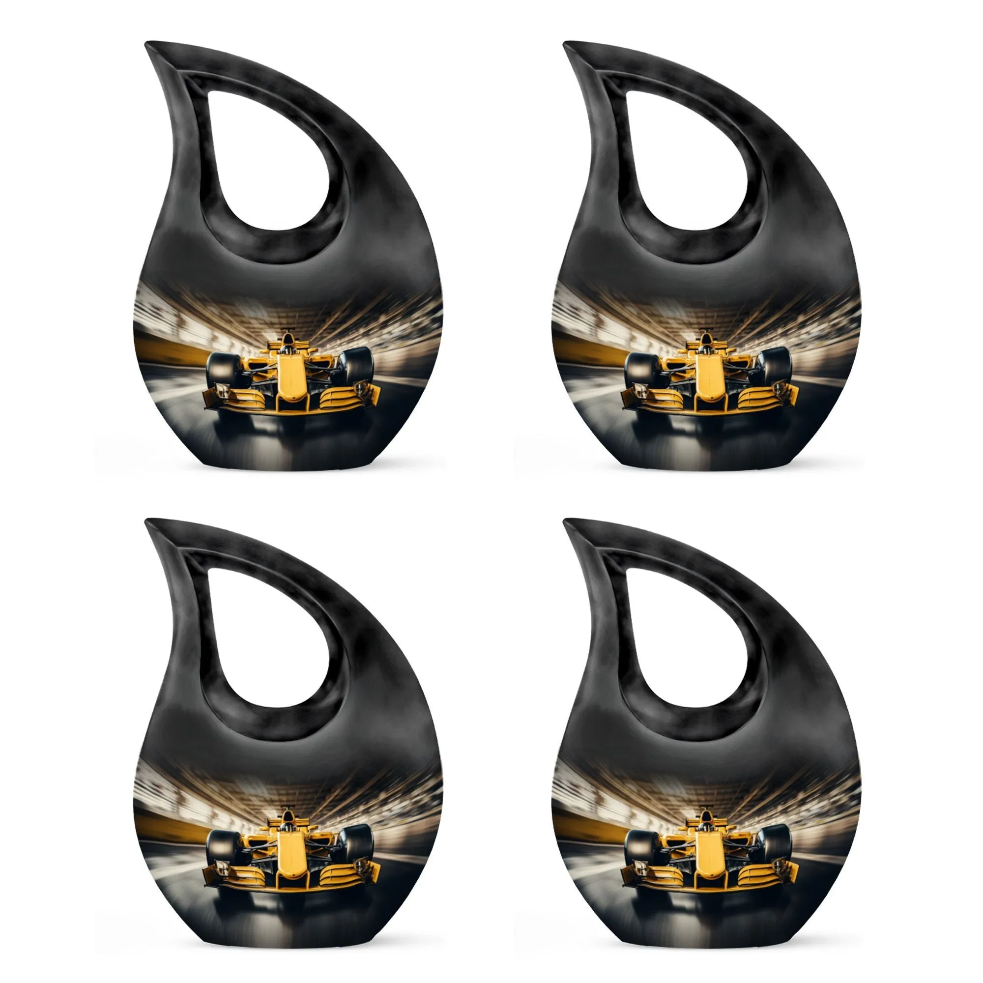 Car Race Memorial Urn For Storing Adult Human Ashes