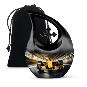 Car Race Memorial Urn For Storing Adult Human Ashes