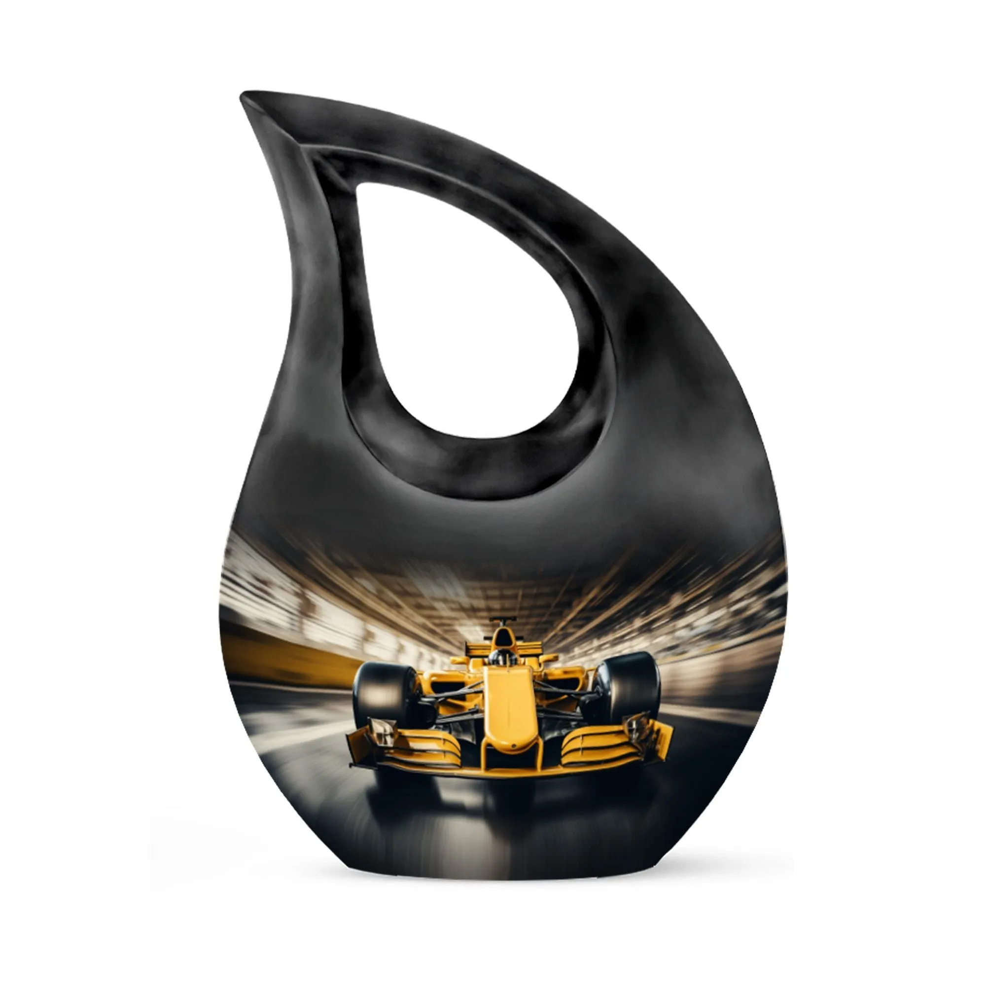 Car Race Memorial Urn For Storing Adult Human Ashes