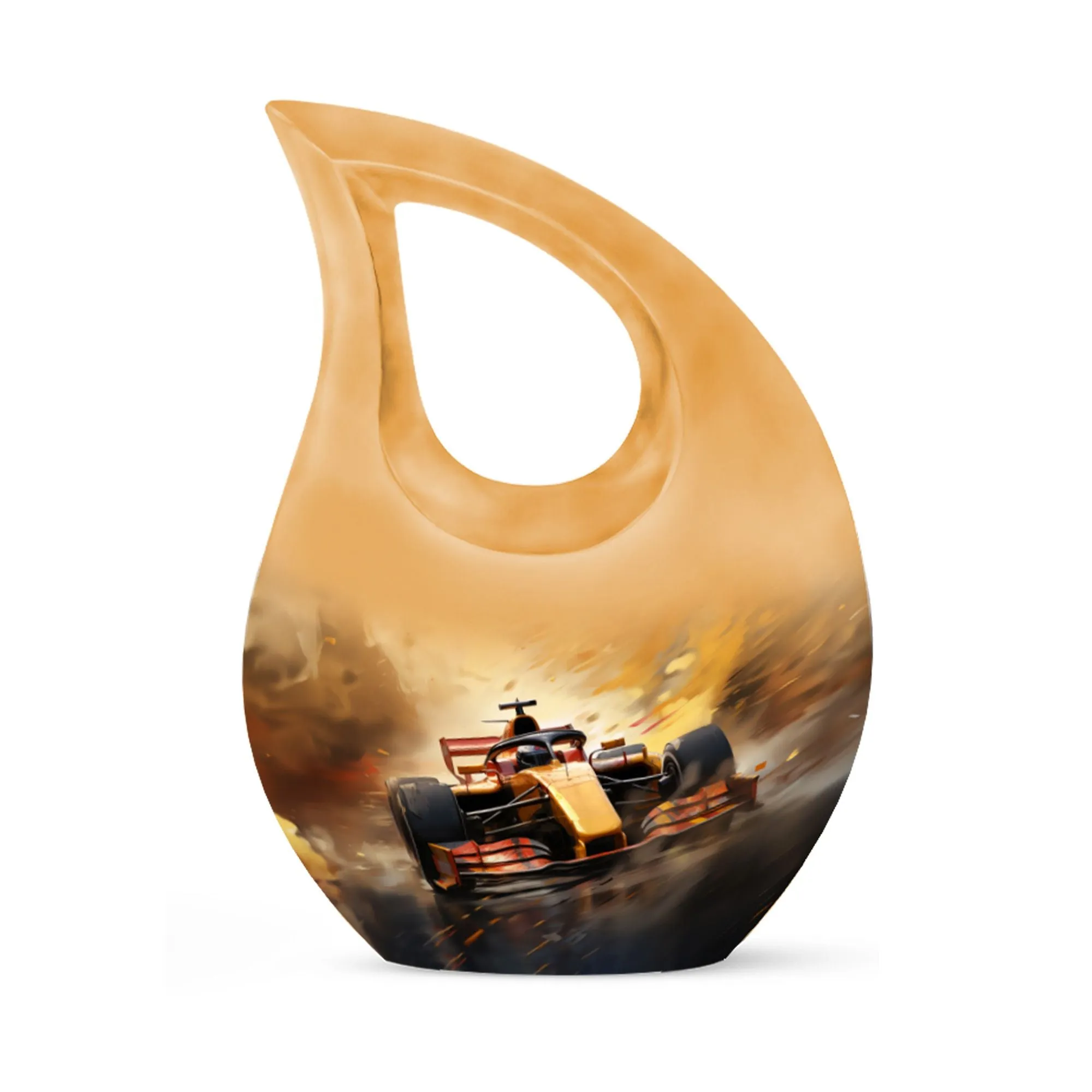 Car Race Tribute- Human Ashes Memorial Urn