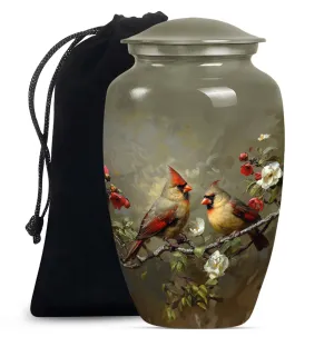 Cardinal Bird Cremation Mini Urns For Human Ashes Memorial & Funeral Urn