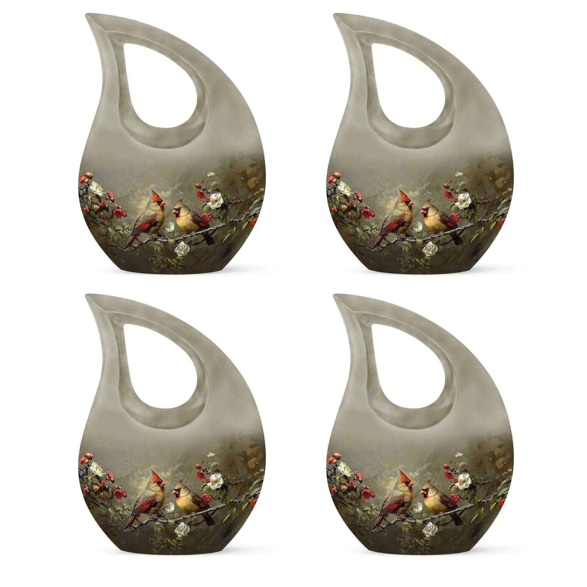 Cardinal Bird Cremation Mini Urns For Human Ashes Memorial & Funeral Urn