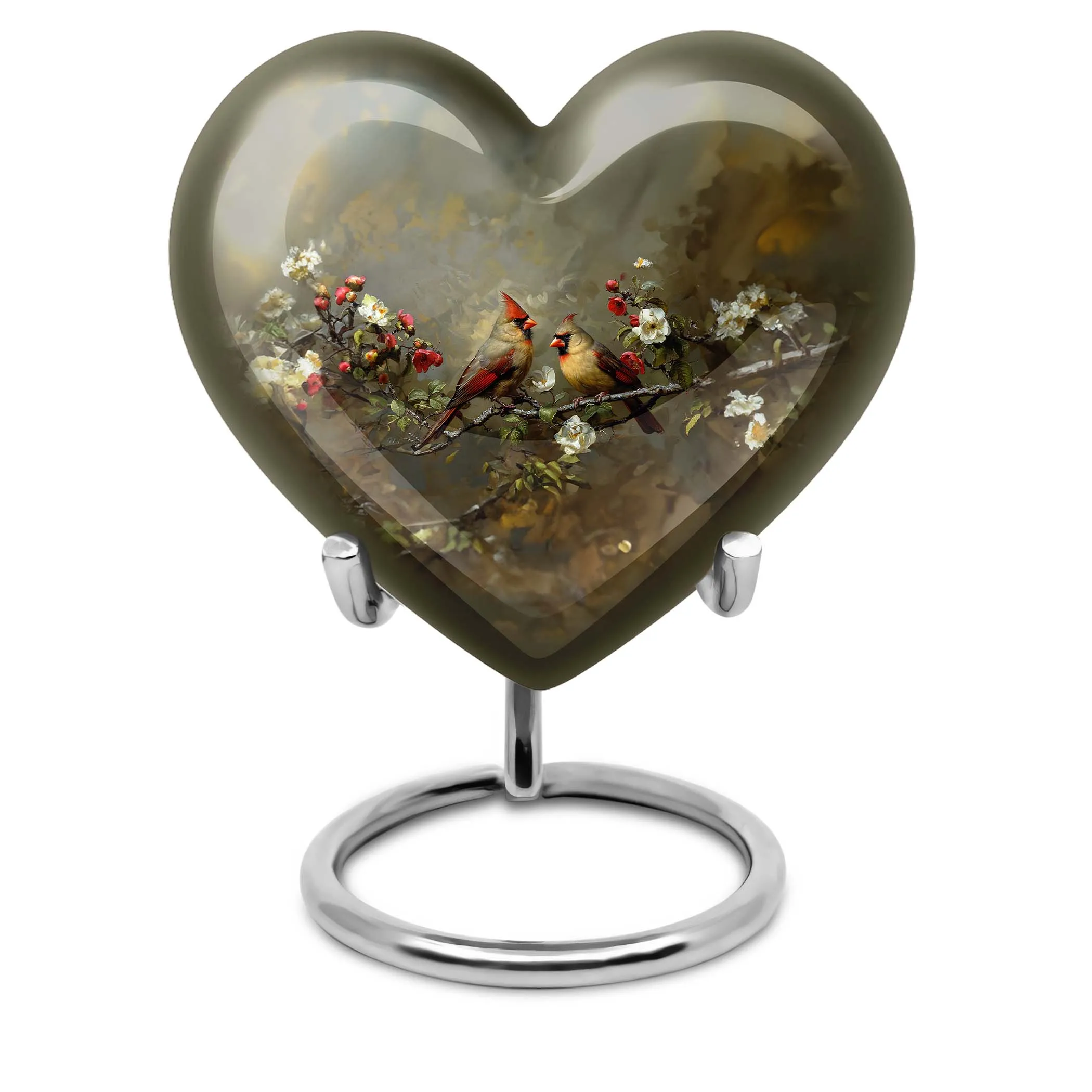 Cardinal Bird Cremation Mini Urns For Human Ashes Memorial & Funeral Urn