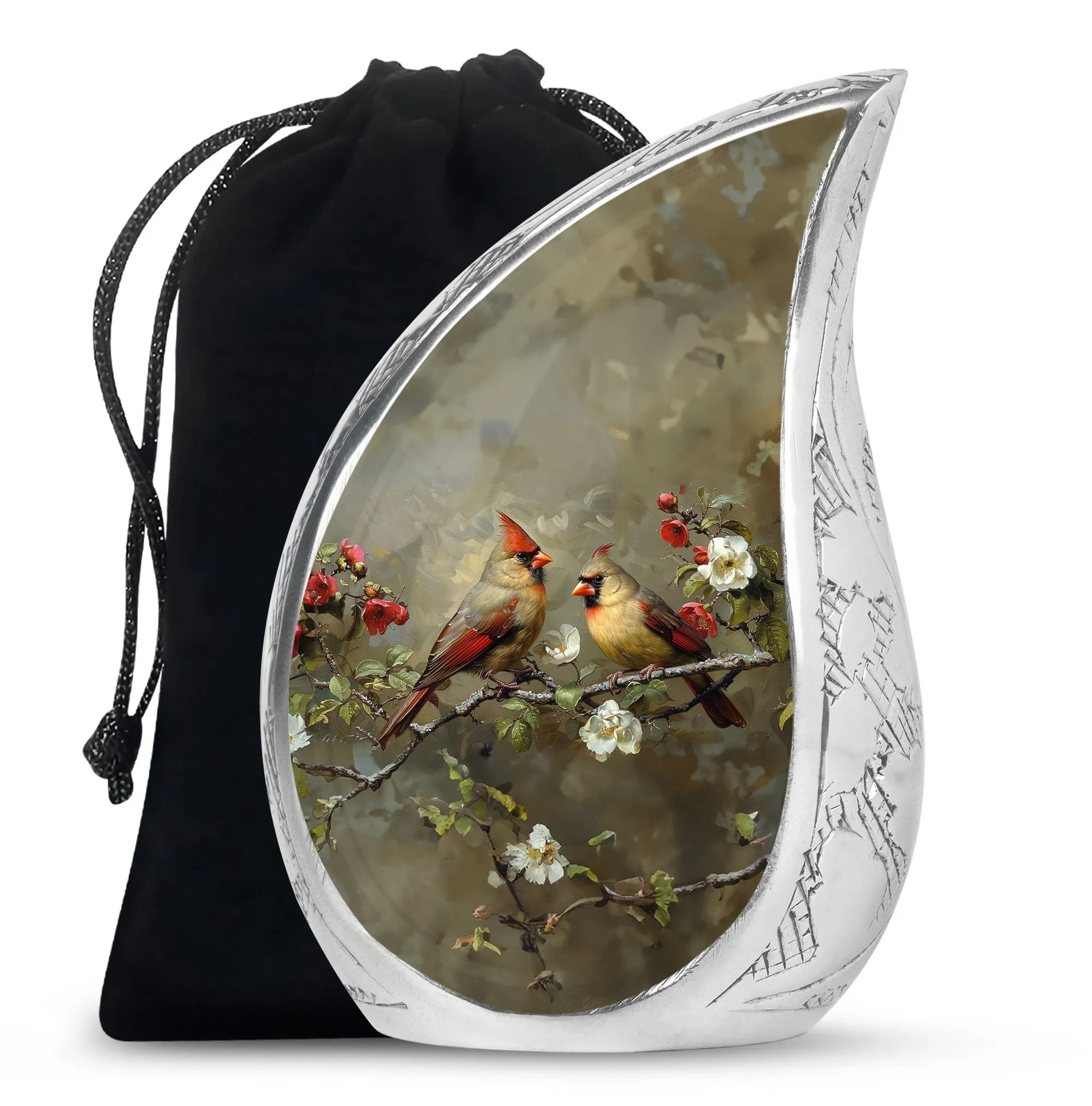 Cardinal Bird Cremation Mini Urns For Human Ashes Memorial & Funeral Urn