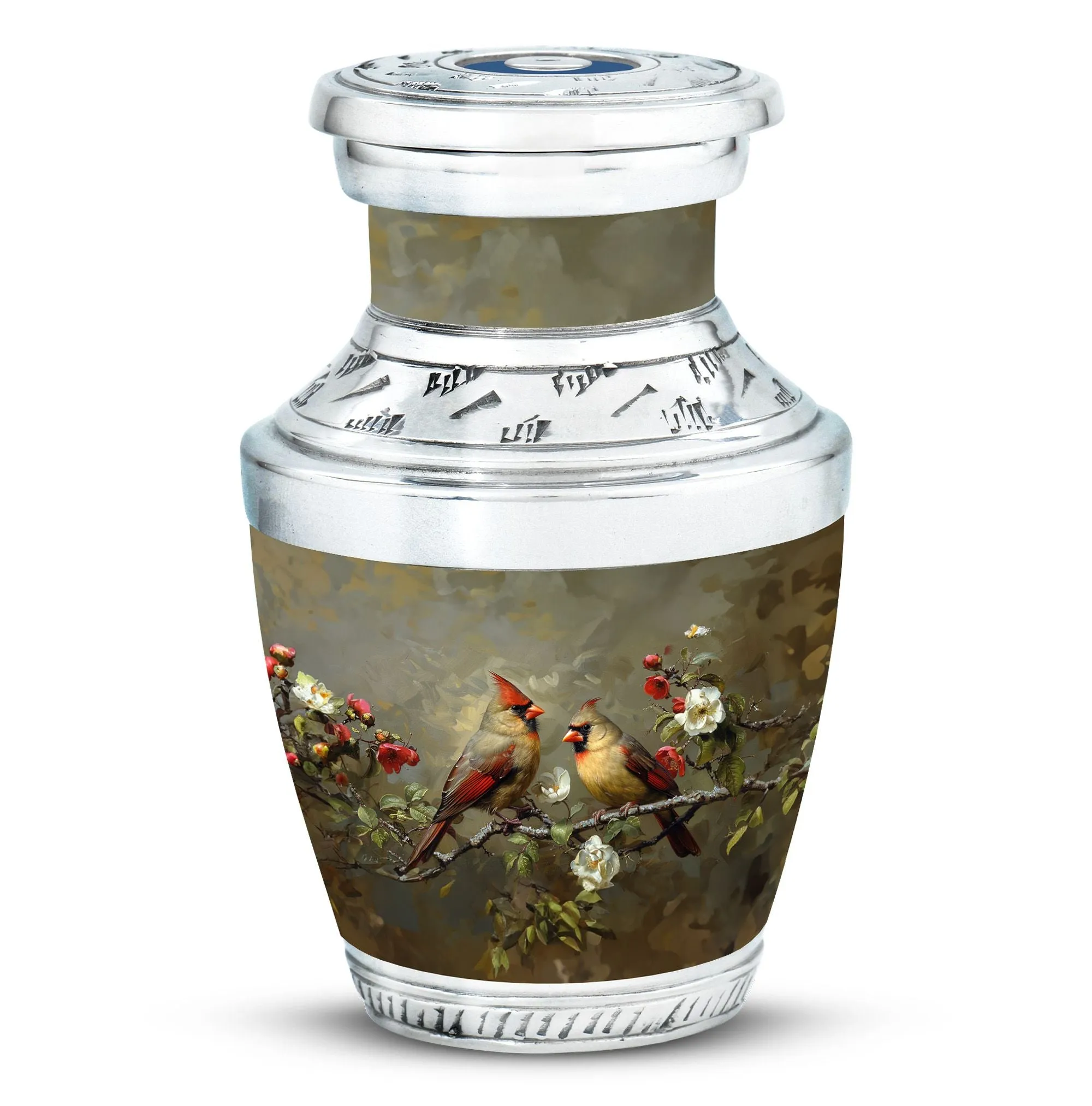 Cardinal Bird Cremation Mini Urns For Human Ashes Memorial & Funeral Urn
