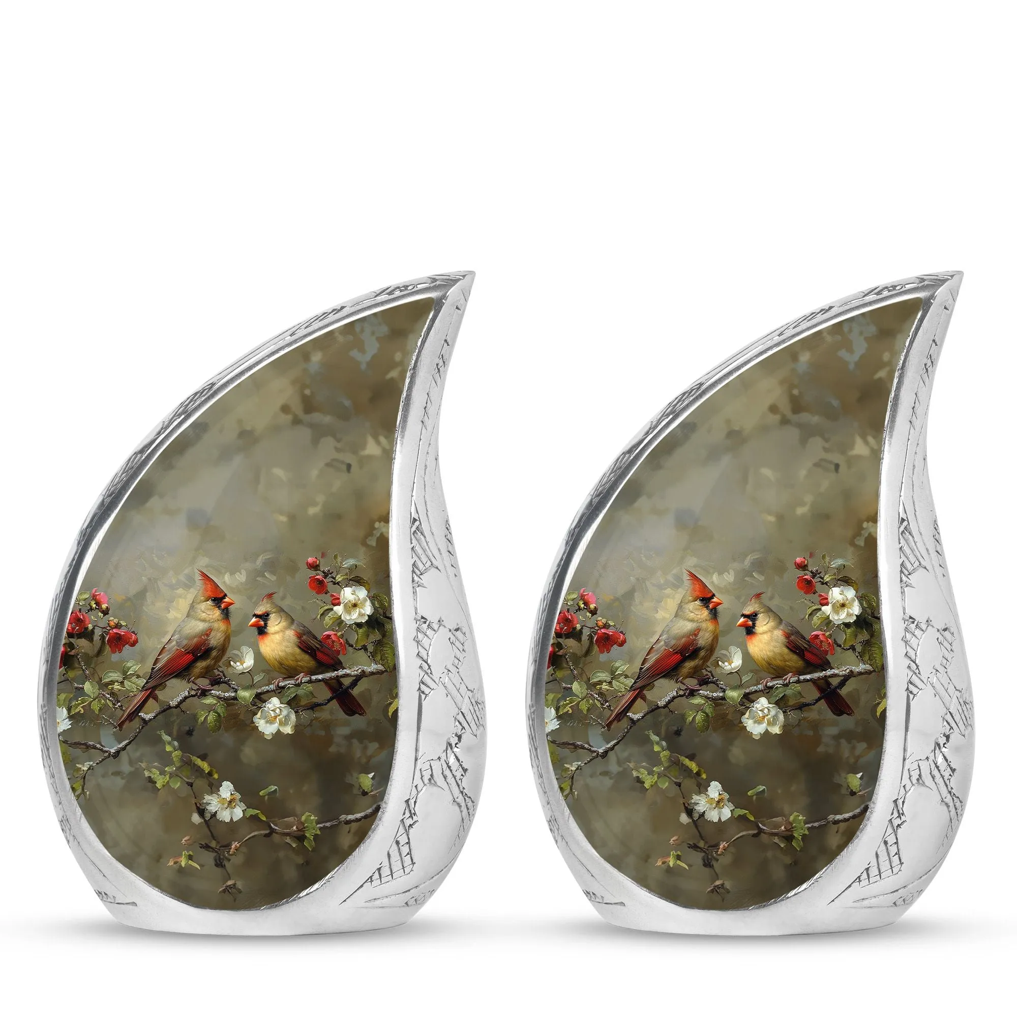 Cardinal Bird Cremation Mini Urns For Human Ashes Memorial & Funeral Urn