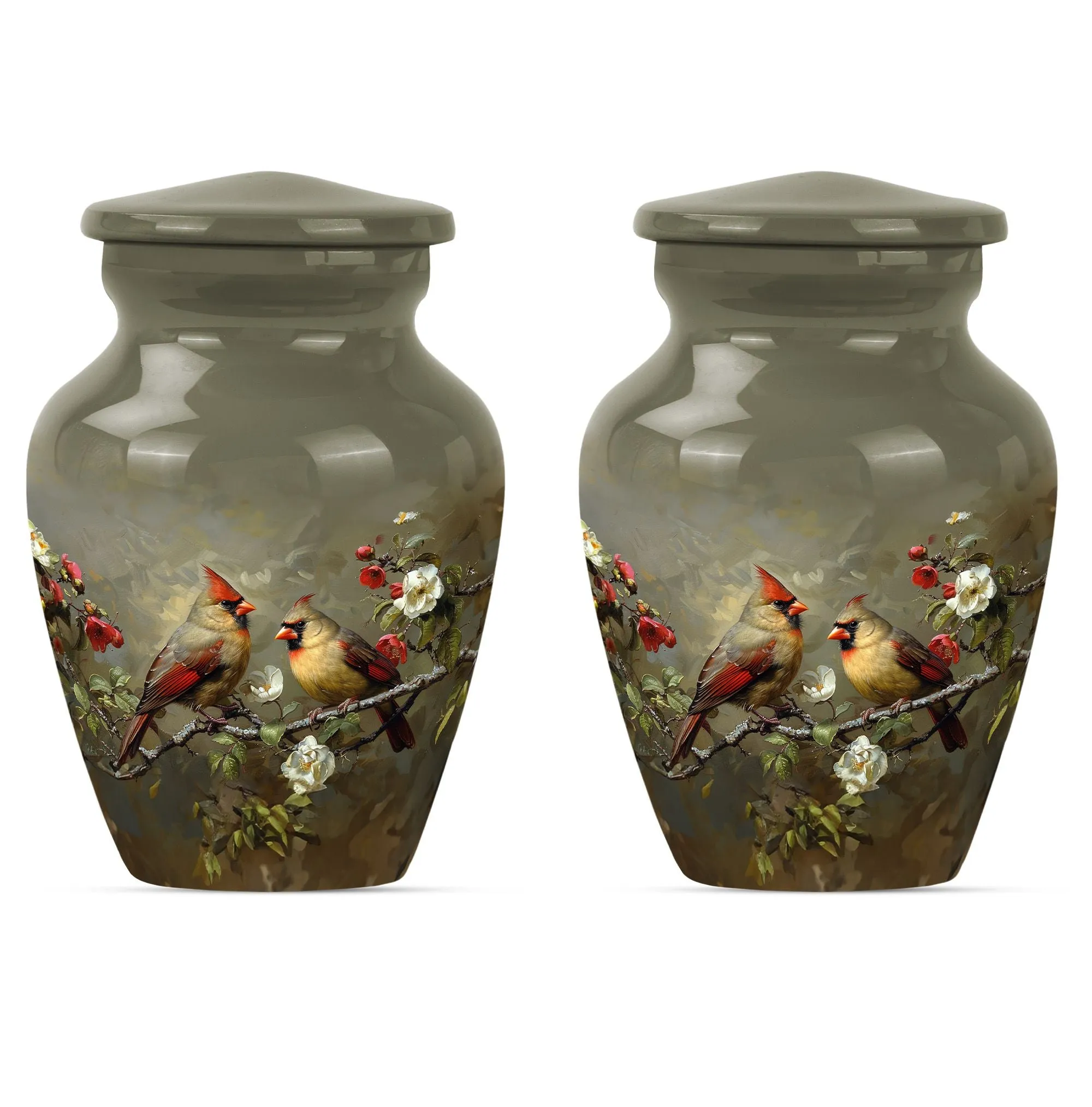 Cardinal Bird Cremation Mini Urns For Human Ashes Memorial & Funeral Urn