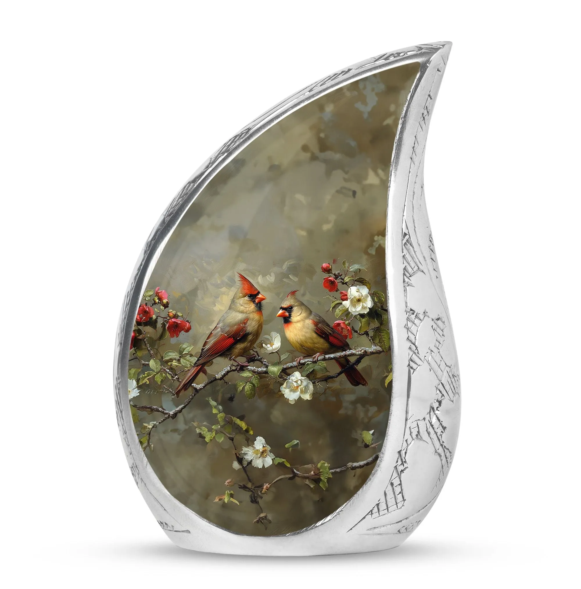 Cardinal Bird Cremation Mini Urns For Human Ashes Memorial & Funeral Urn