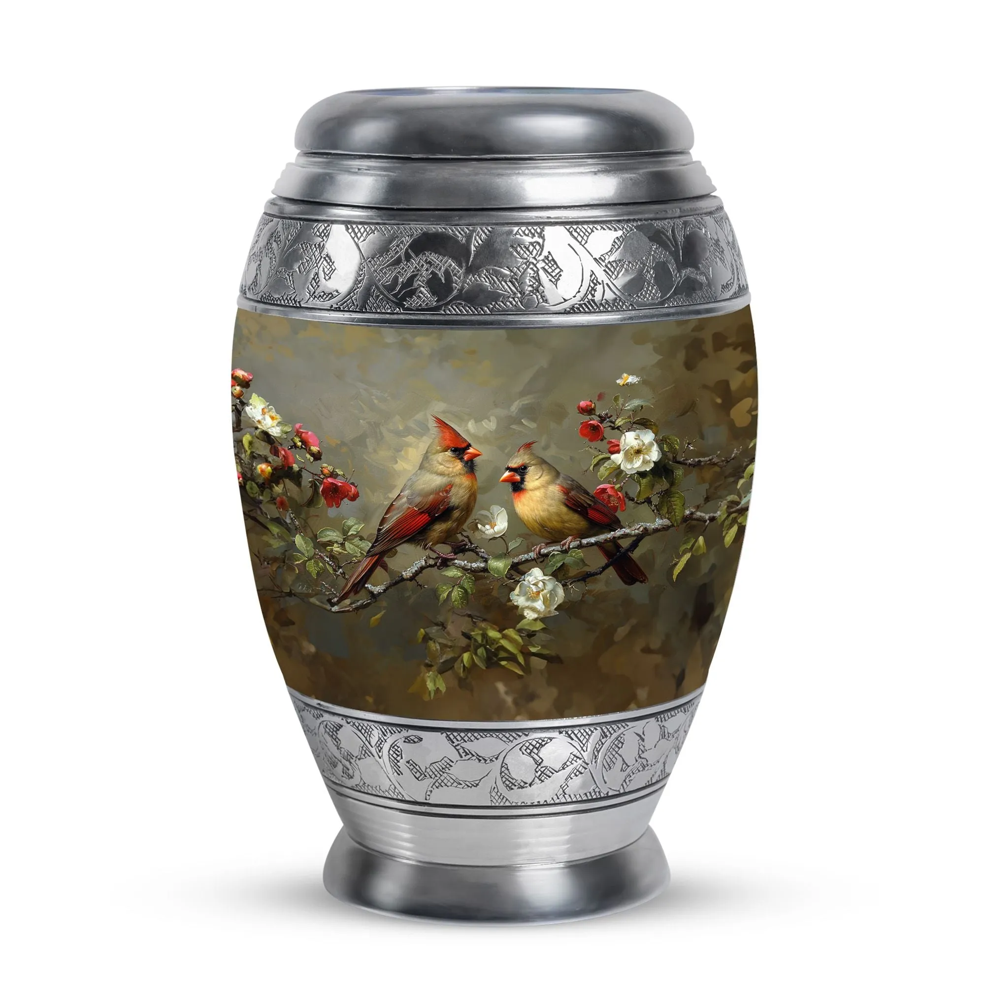 Cardinal Bird Cremation Mini Urns For Human Ashes Memorial & Funeral Urn