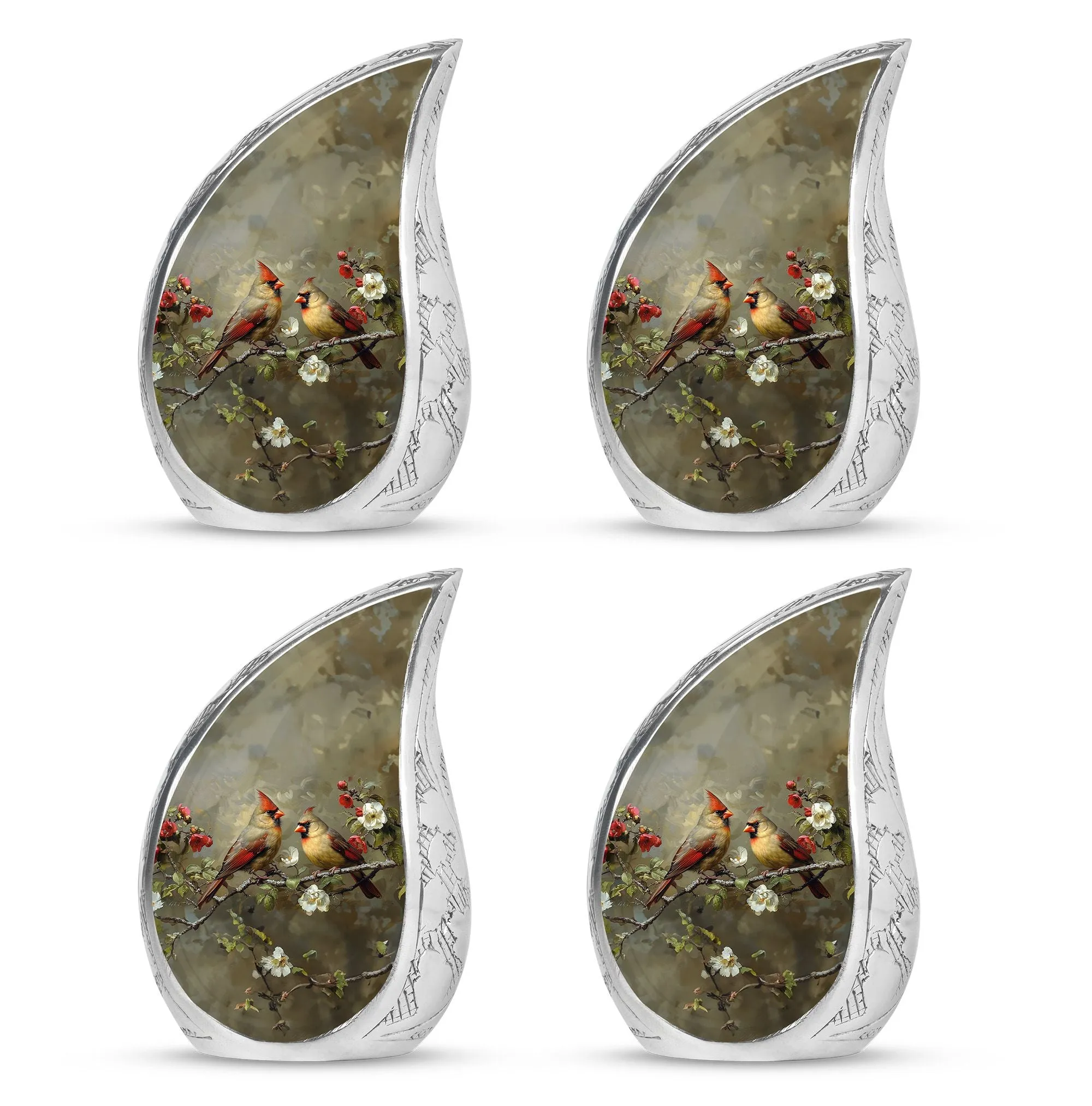 Cardinal Bird Cremation Mini Urns For Human Ashes Memorial & Funeral Urn