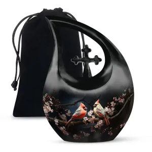 Cardinal Songbird Sanctuary - Affordable Tribute Memorial Urn