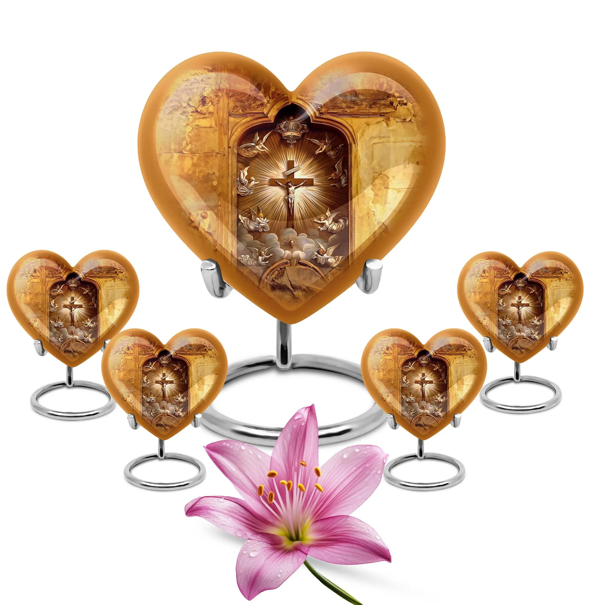 Catholic Custom Embrace Luxurious Memorial Urn