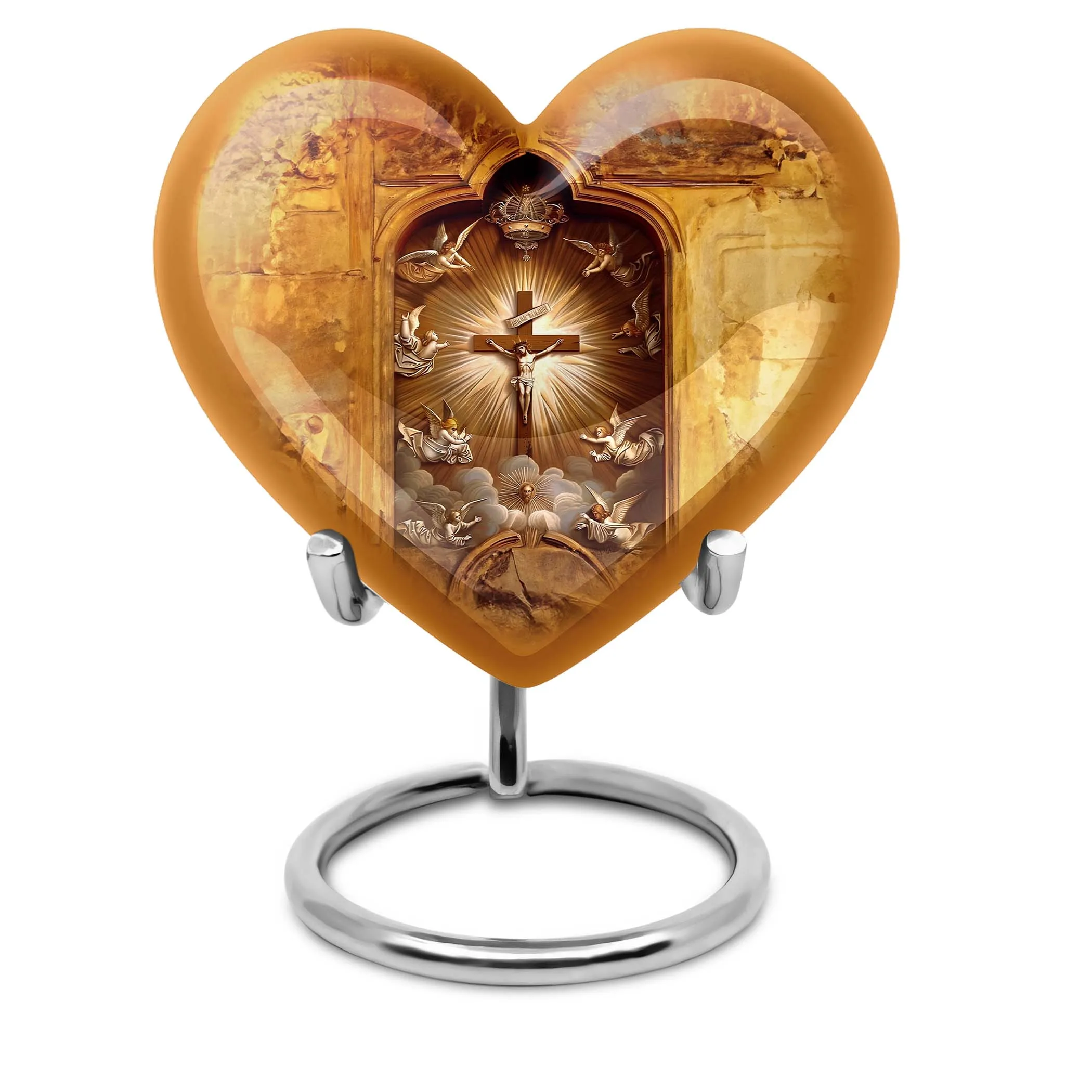 Catholic Custom Embrace Luxurious Memorial Urn