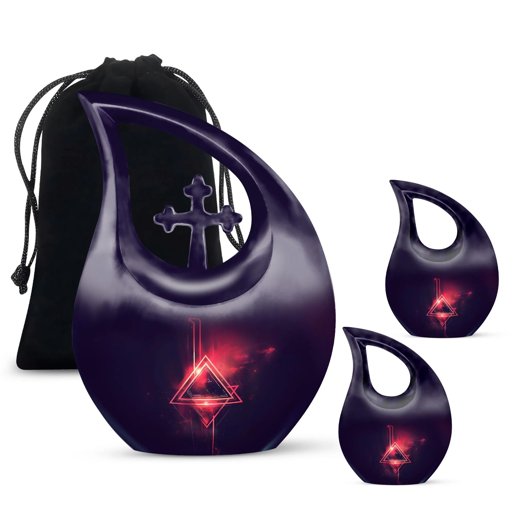 Catholic Urn -  Container For Cremated Adult Human Ashes