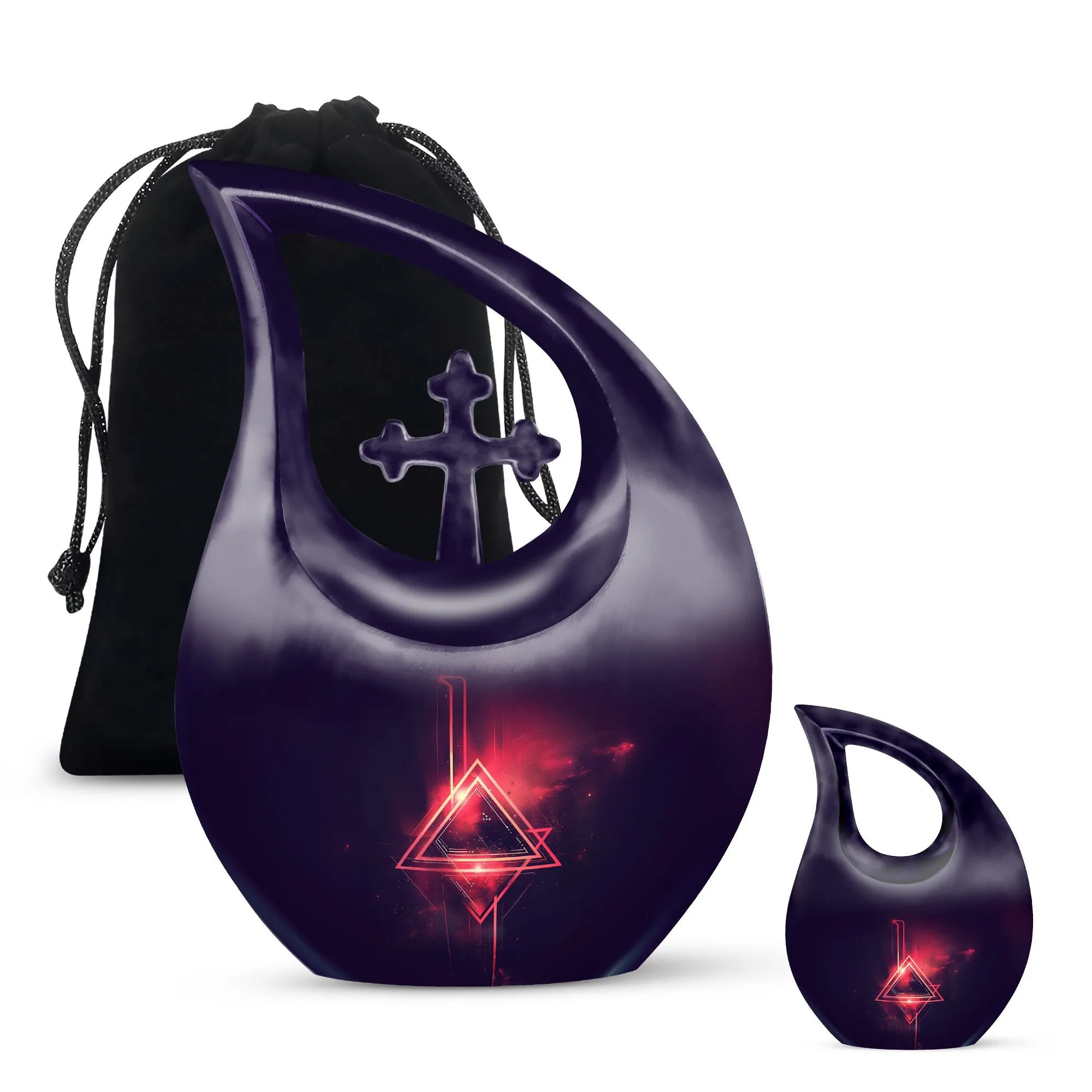 Catholic Urn -  Container For Cremated Adult Human Ashes