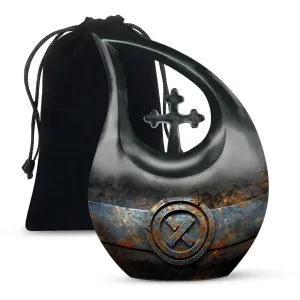Catholic Urn Embrace: Ash-holding Grand Memorabilia