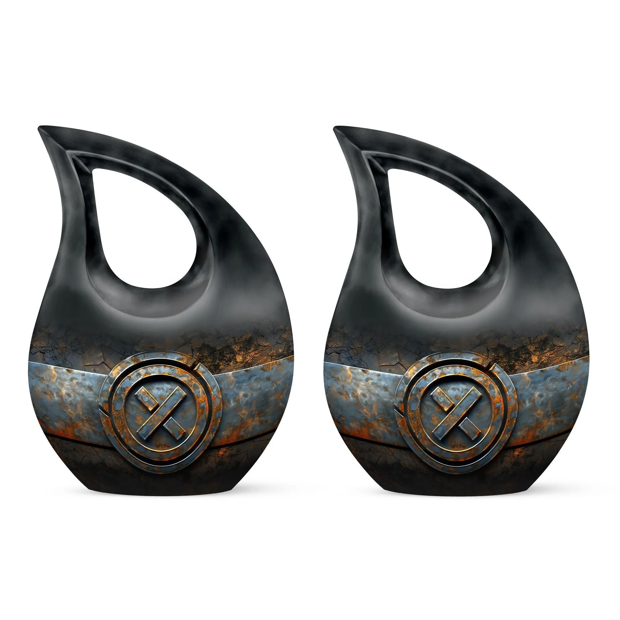 Catholic Urn Embrace: Ash-holding Grand Memorabilia