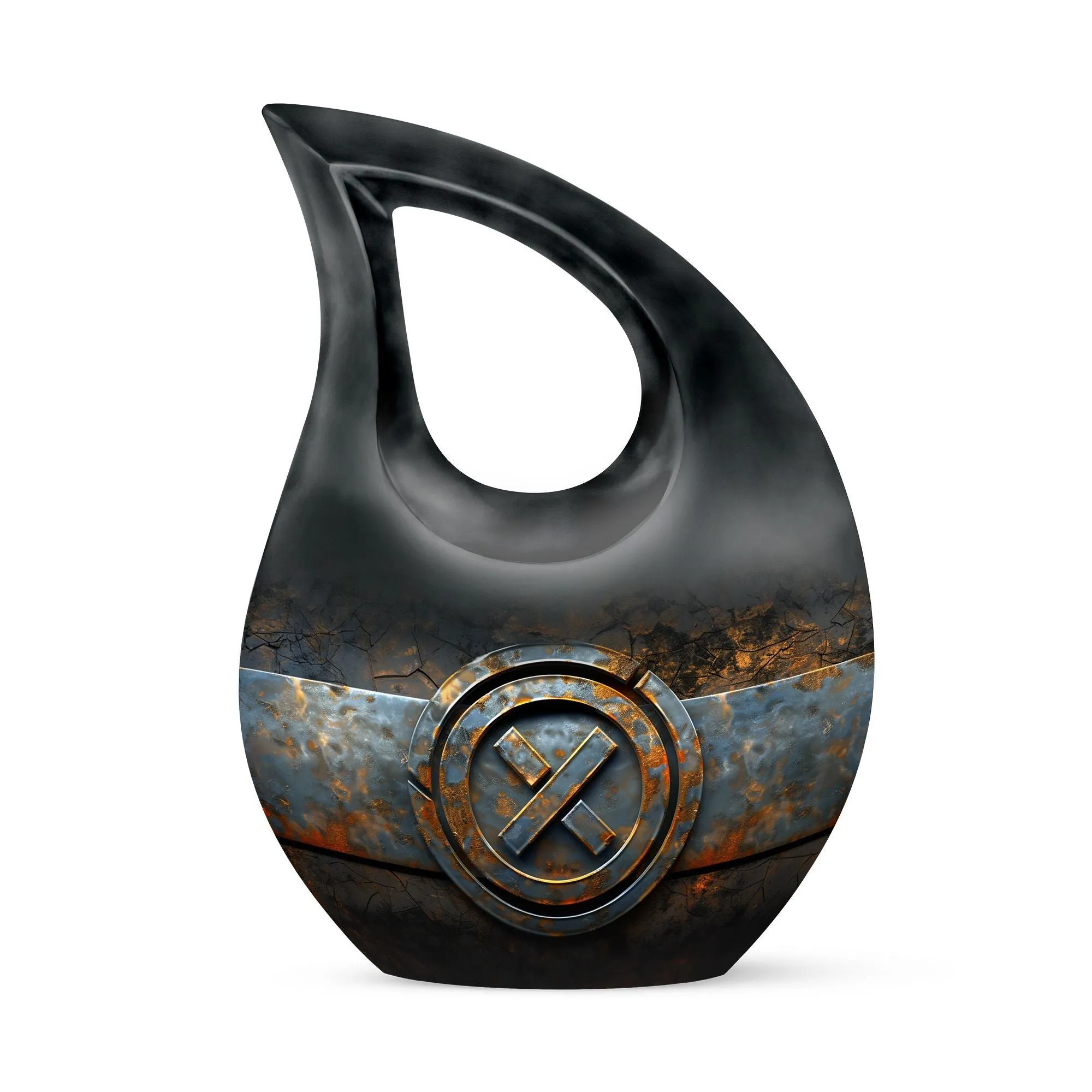 Catholic Urn Embrace: Ash-holding Grand Memorabilia